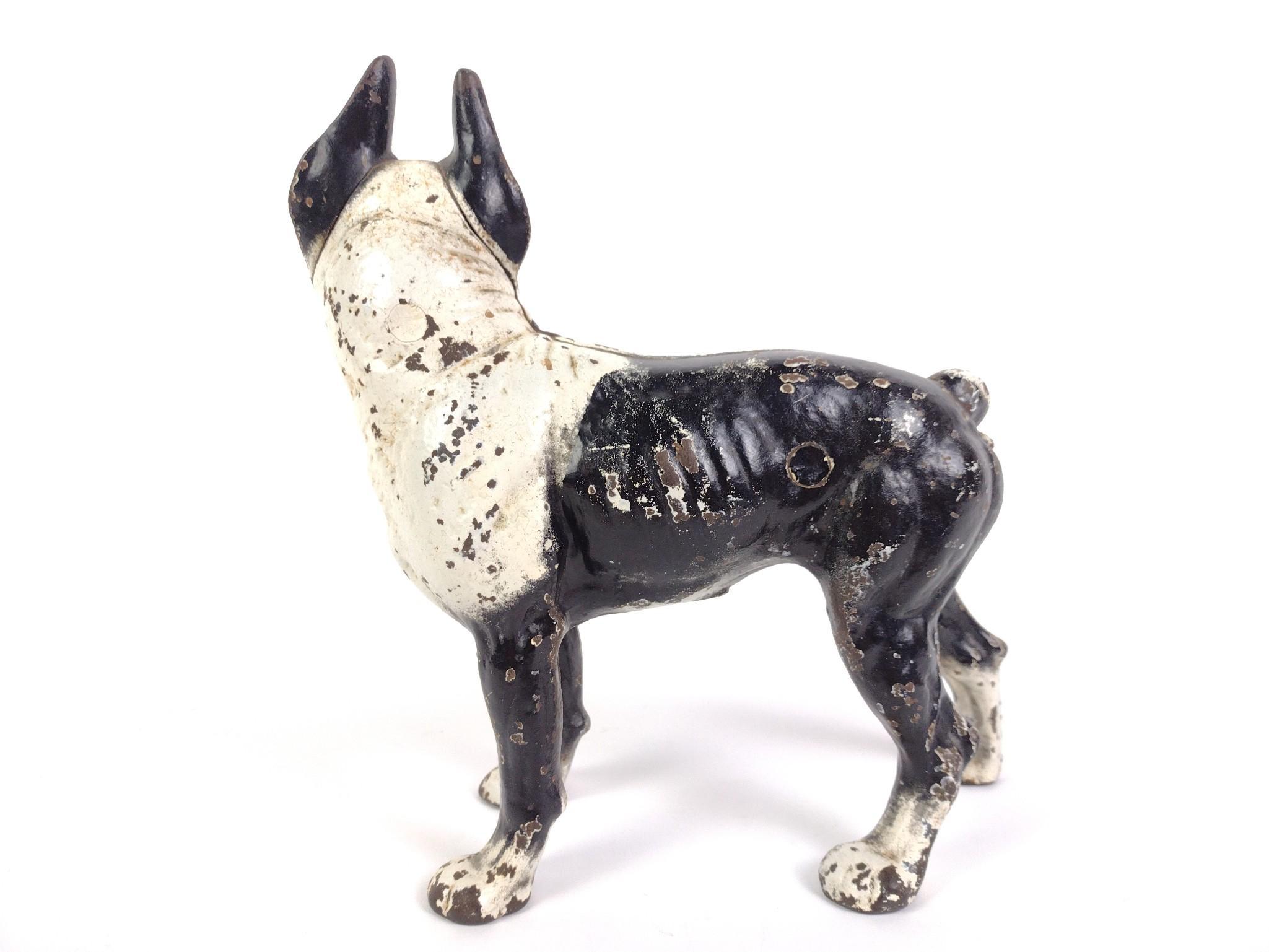 Cast Iron Boston Terrier Door Stop