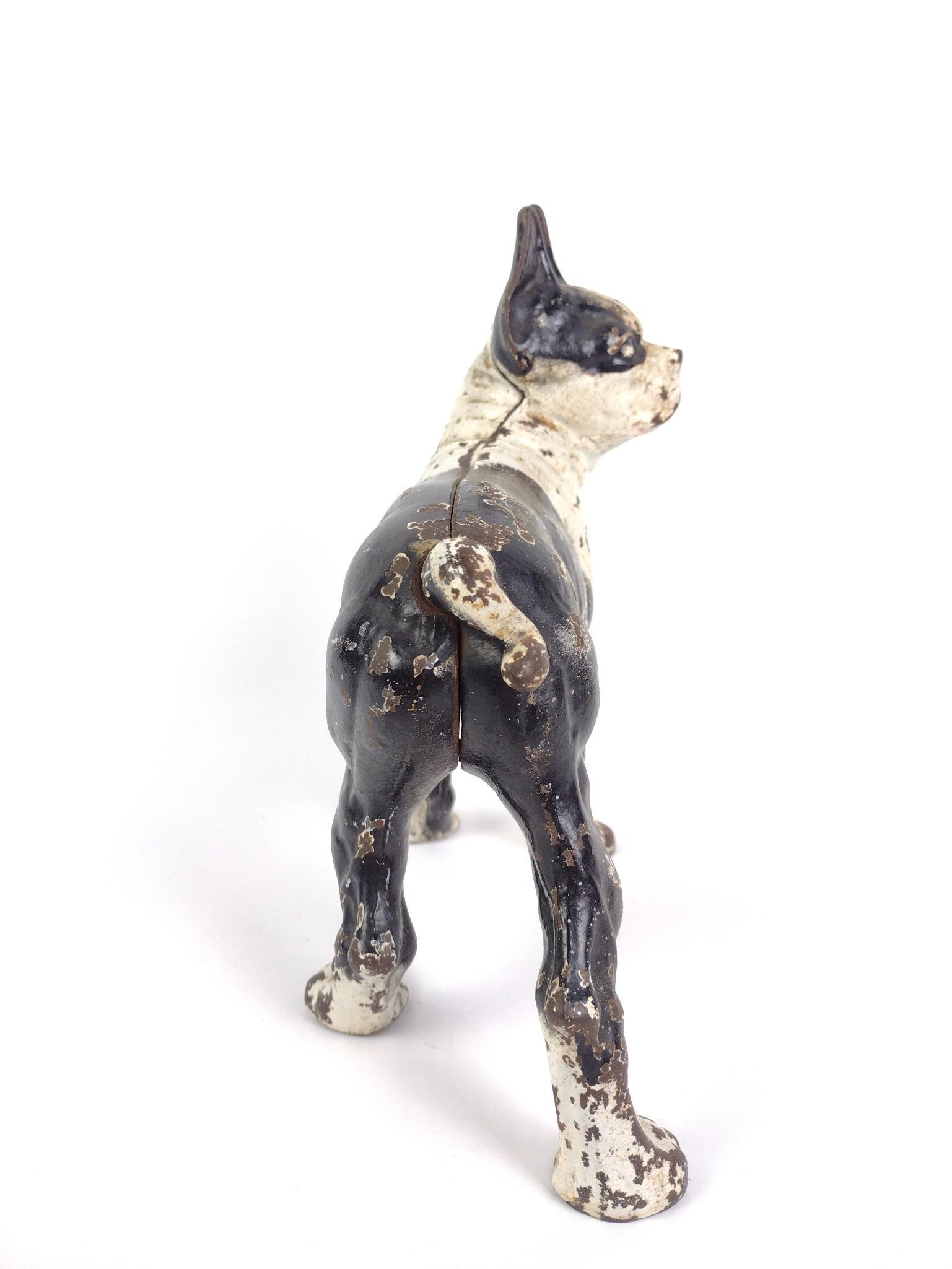Cast Iron Boston Terrier Door Stop