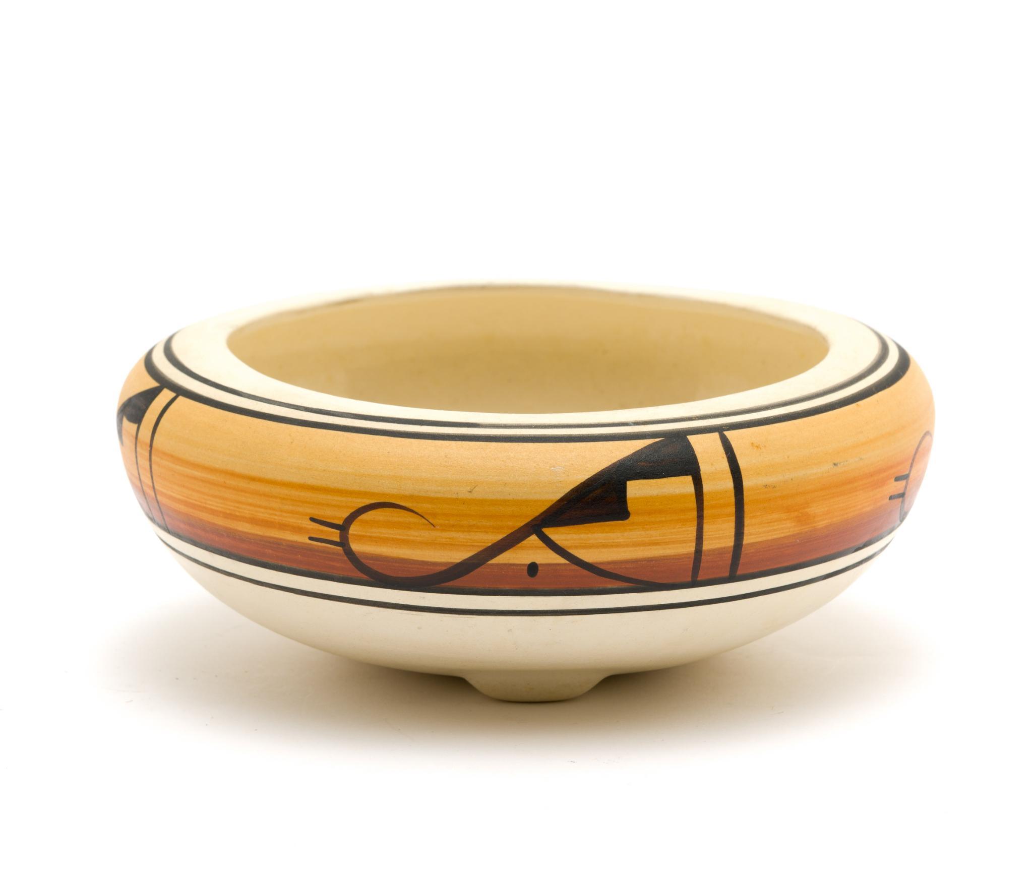 Native American Basket & Native American Bowl