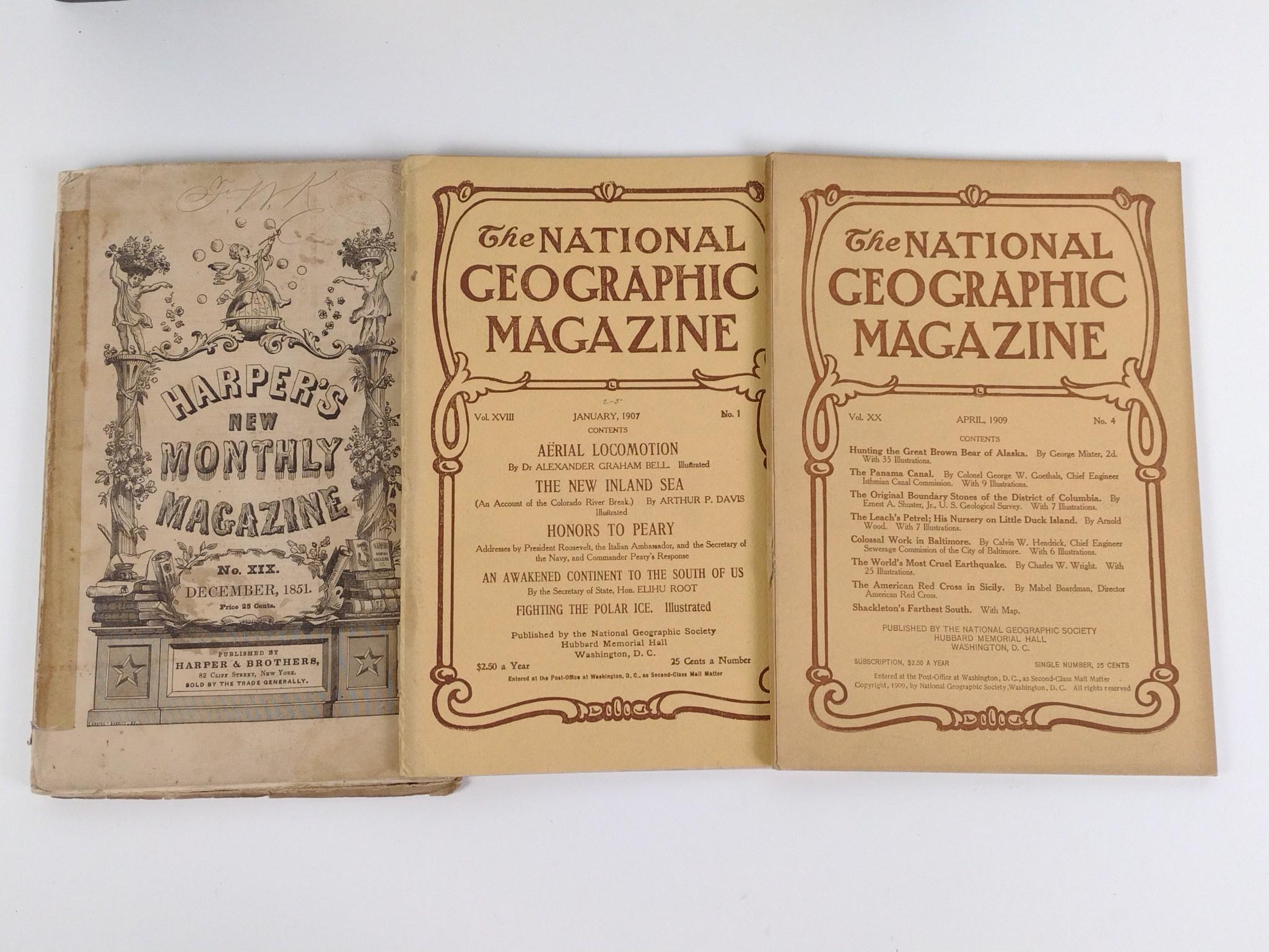 Vintage & Antique National Geographic Magazines