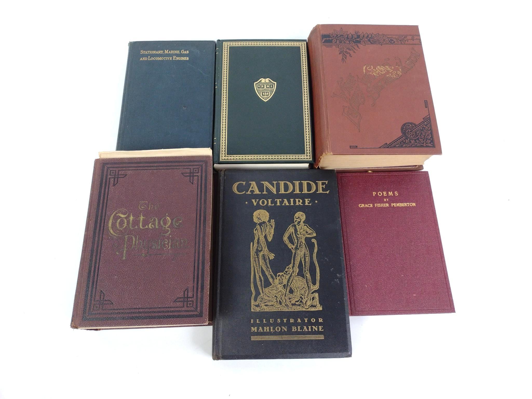 25 Antique Books & Pamphlets Incl. Voltaire