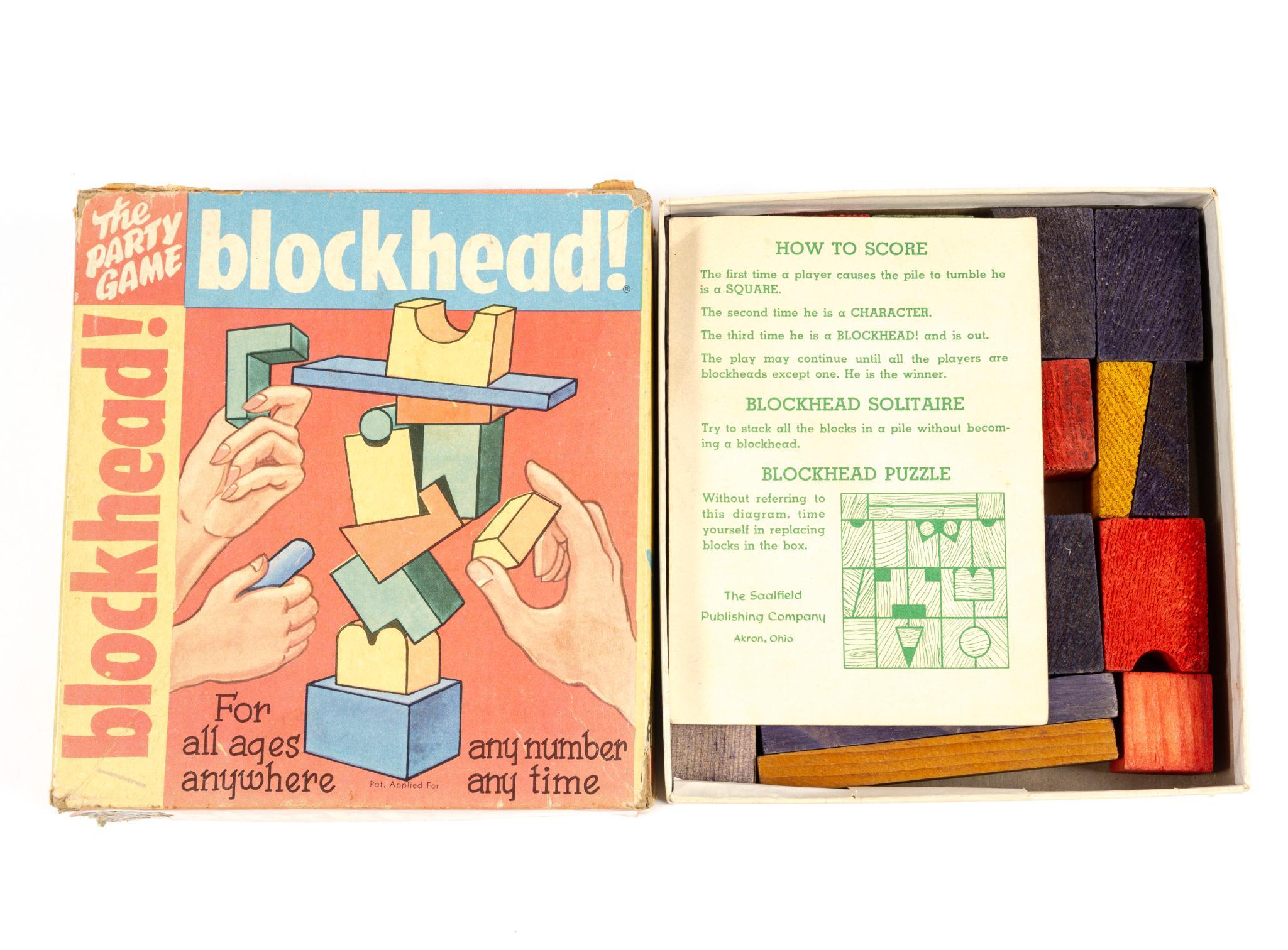 11 Vintage Board Games Incl. Blockhead