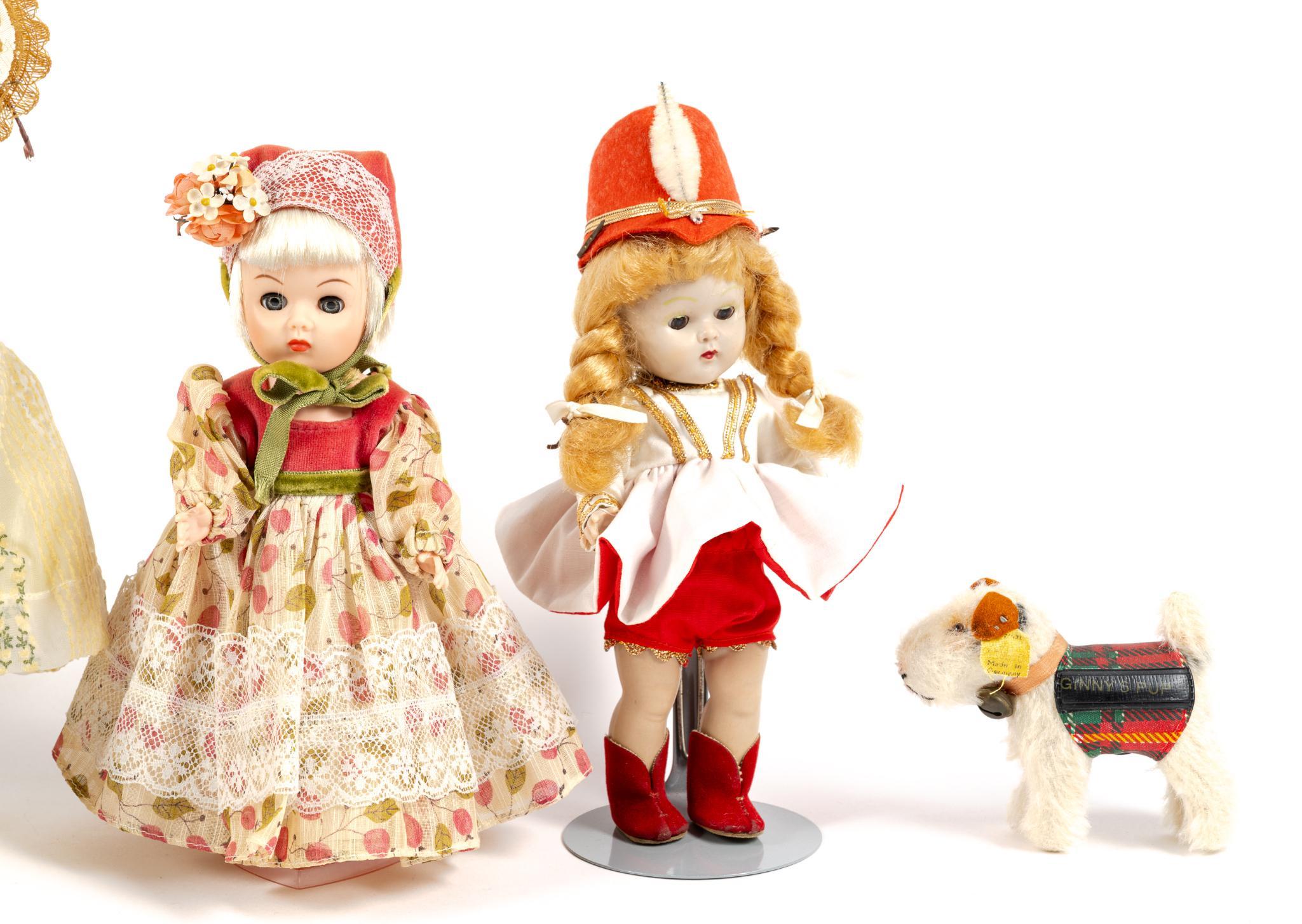 5 "Ginny" & "Jill" Vogue Dolls & Doll Clothes