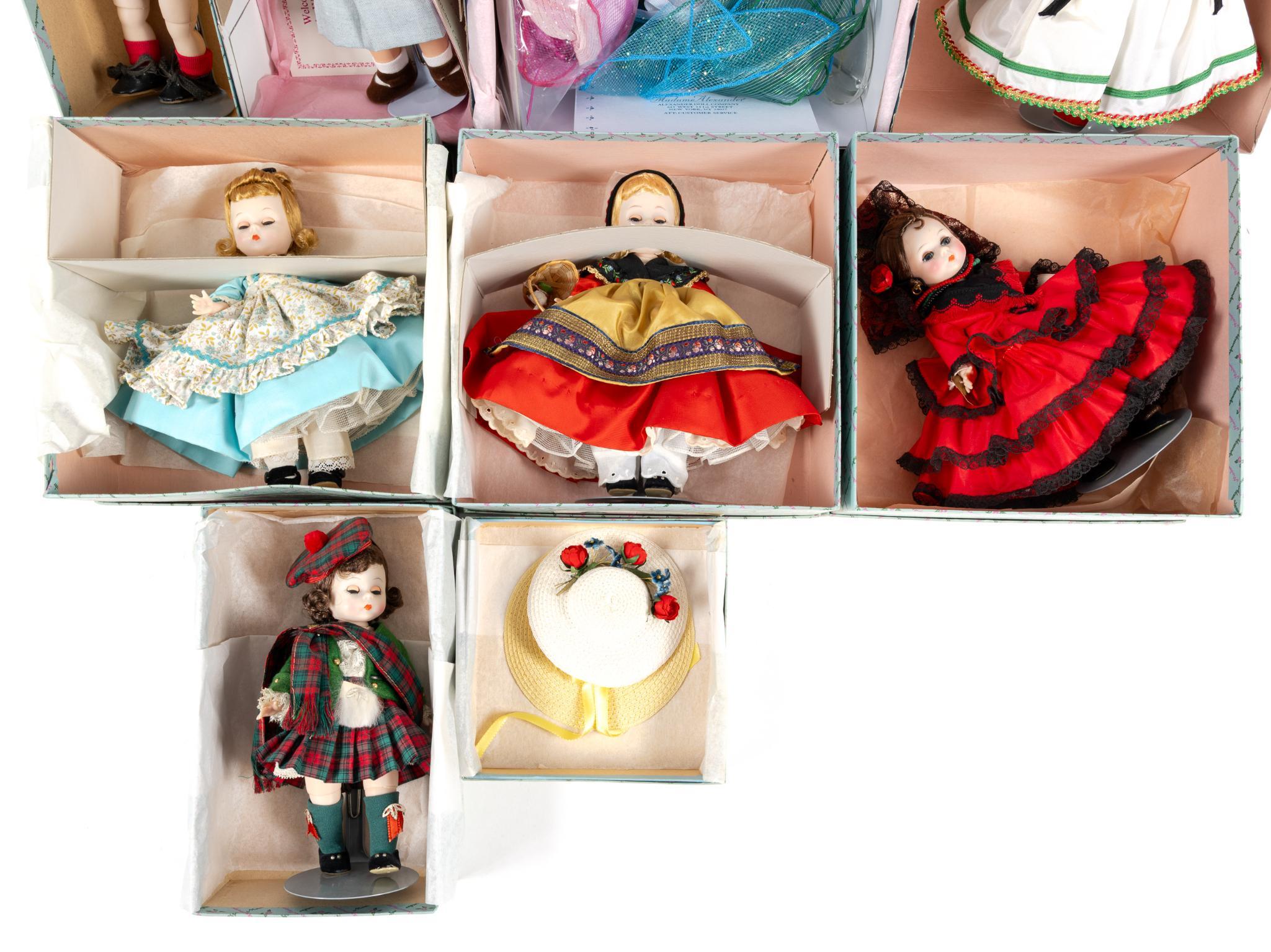 9 Madame Alexander Dolls Incl. Lissy