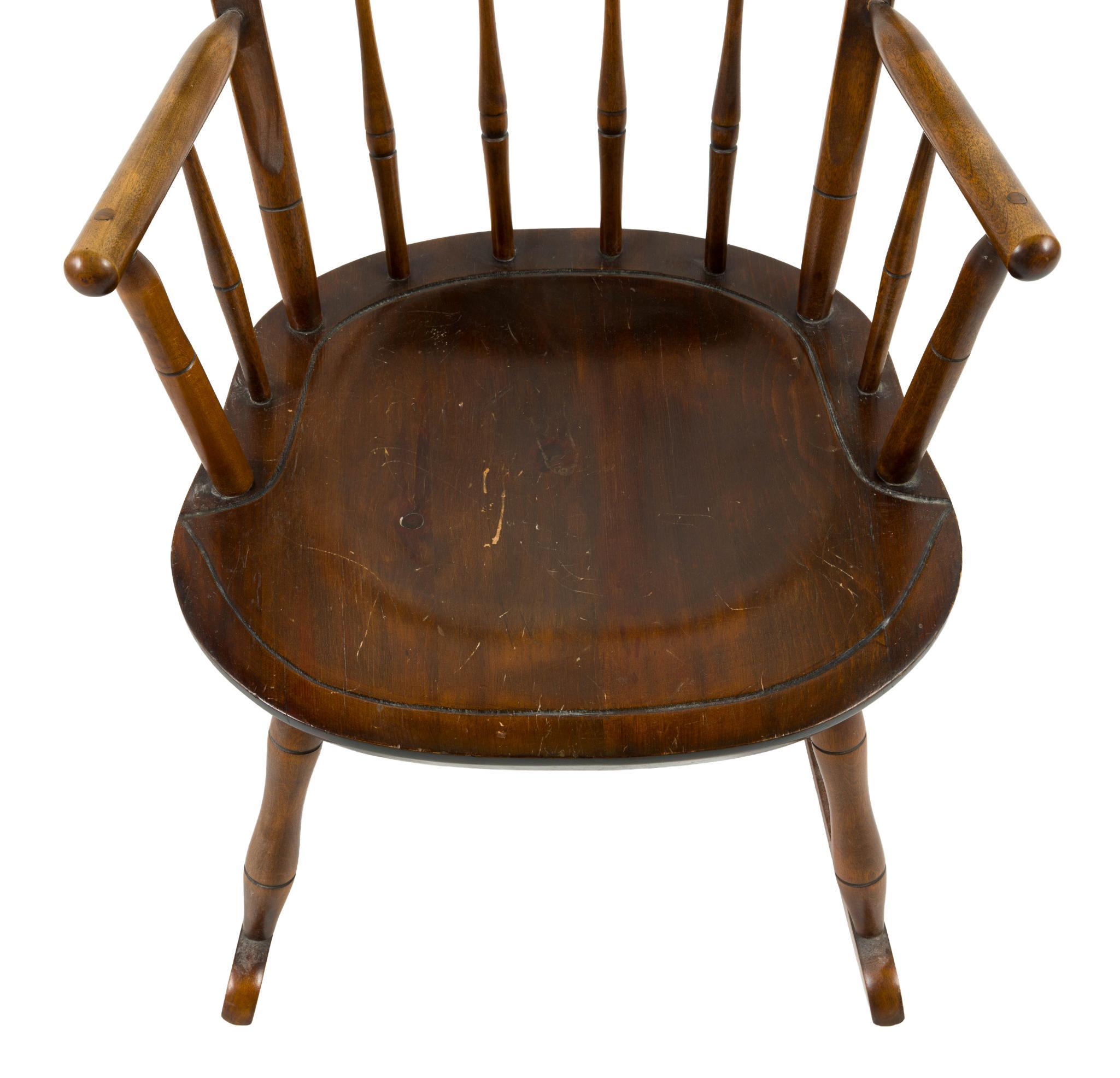 (Depression Era) Pine Hurricane Souvenir Rocking Chair