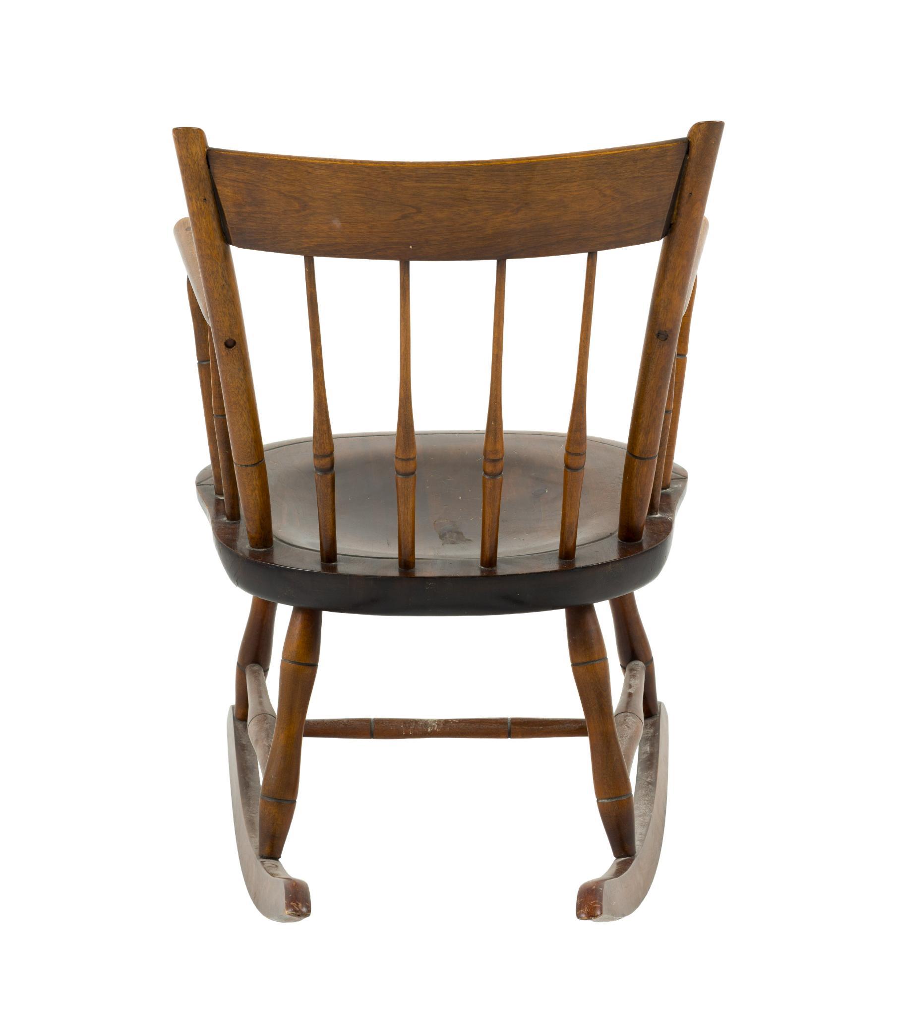 (Depression Era) Pine Hurricane Souvenir Rocking Chair