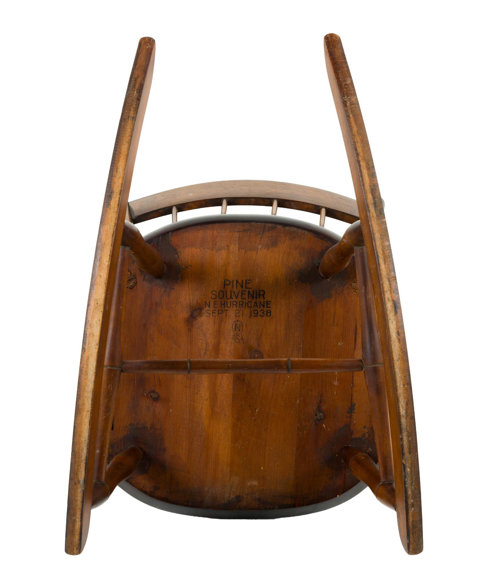 (Depression Era) Pine Hurricane Souvenir Rocking Chair