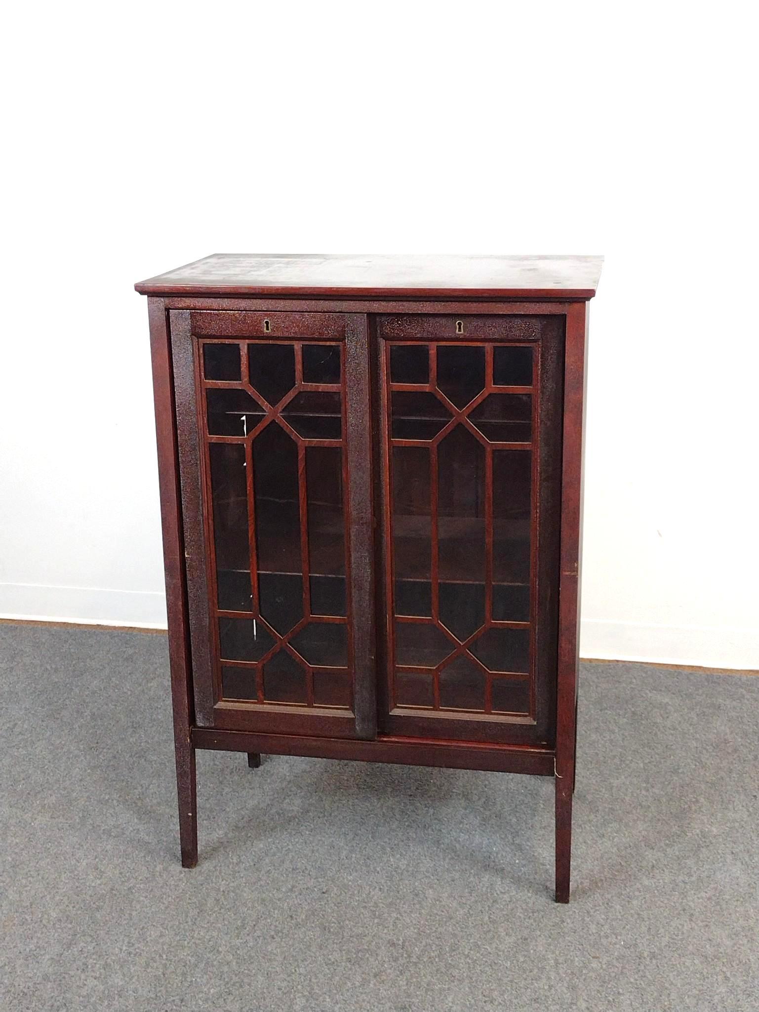 Chippendale Style Sliding Door Bookcase