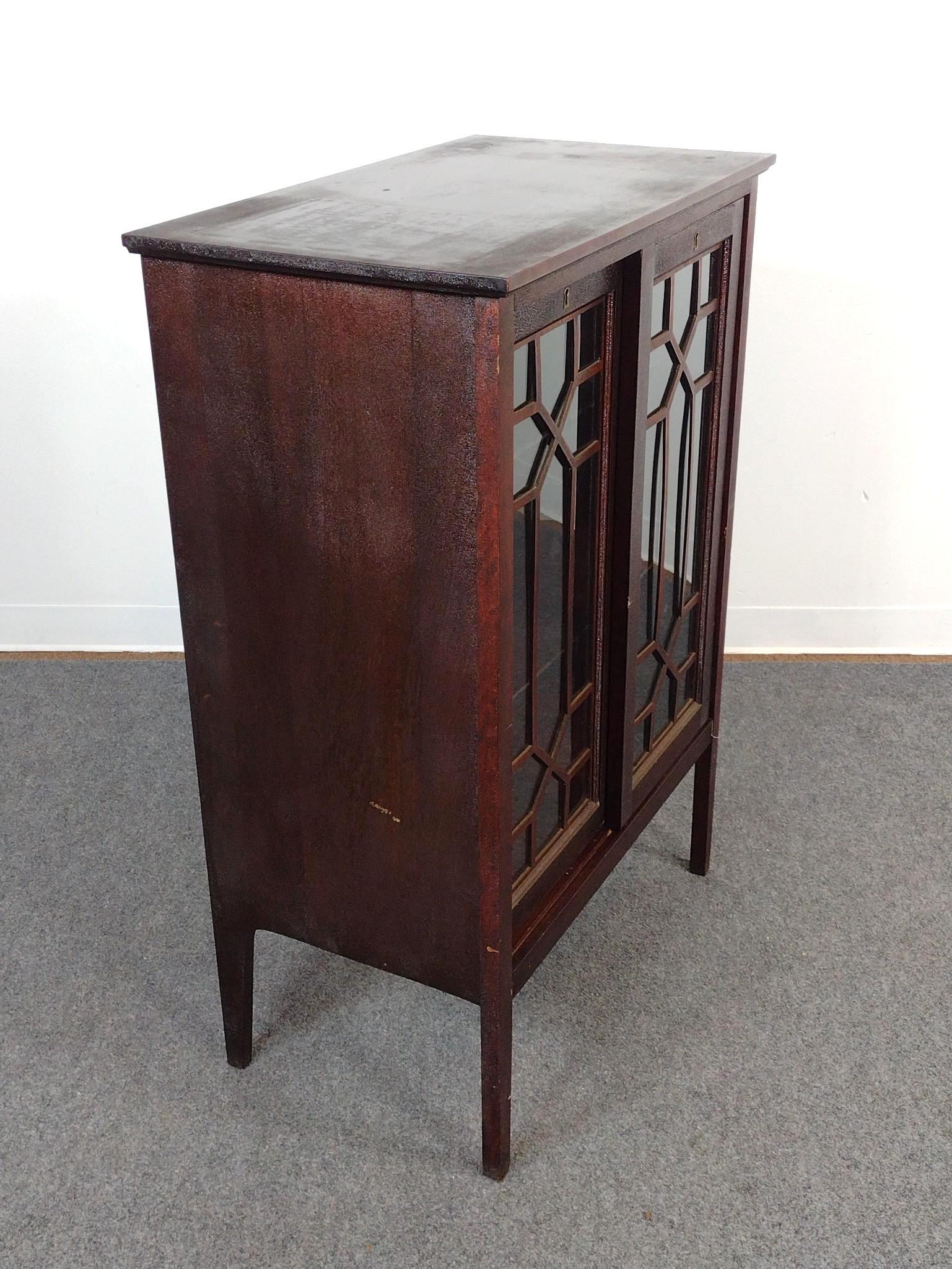 Chippendale Style Sliding Door Bookcase