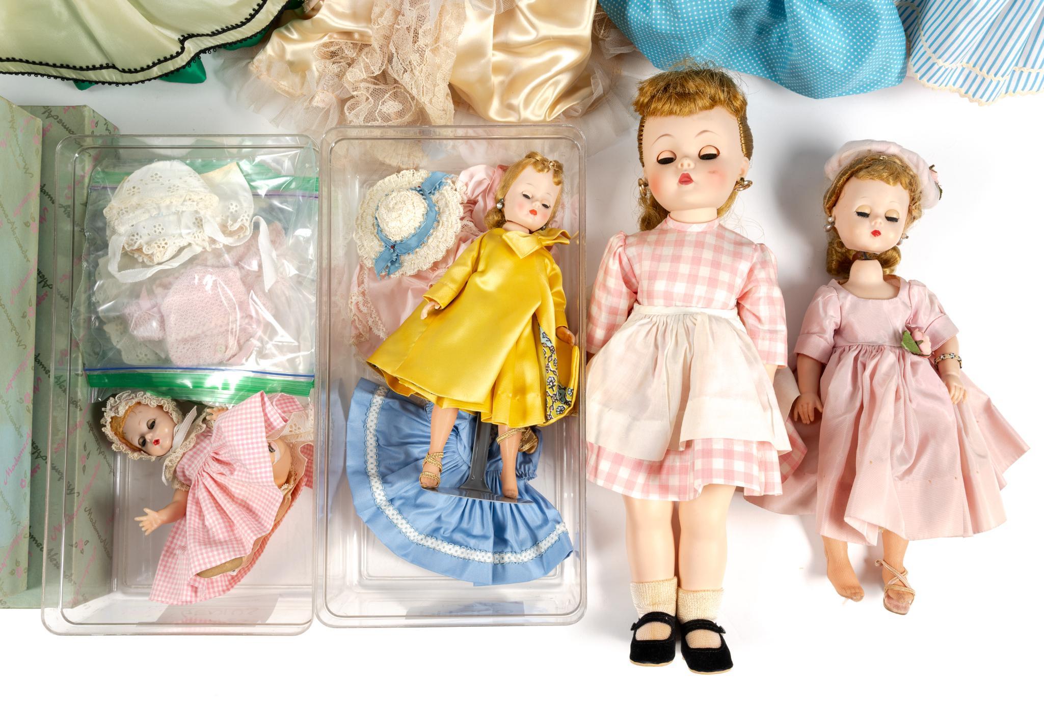 8 Madame Alexander Dolls Incl. Edith The Loney Doll with Book