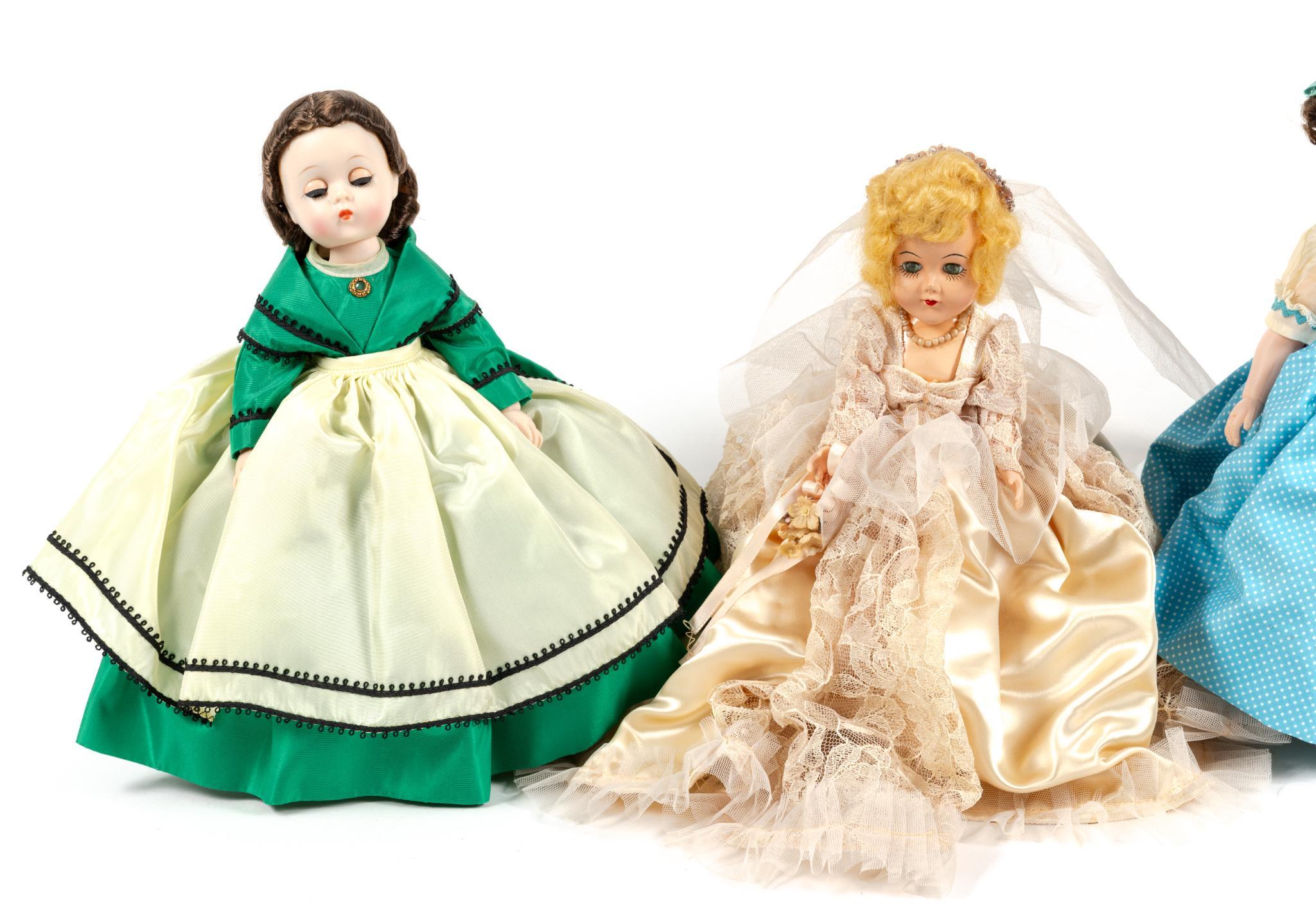 8 Madame Alexander Dolls Incl. Edith The Loney Doll with Book