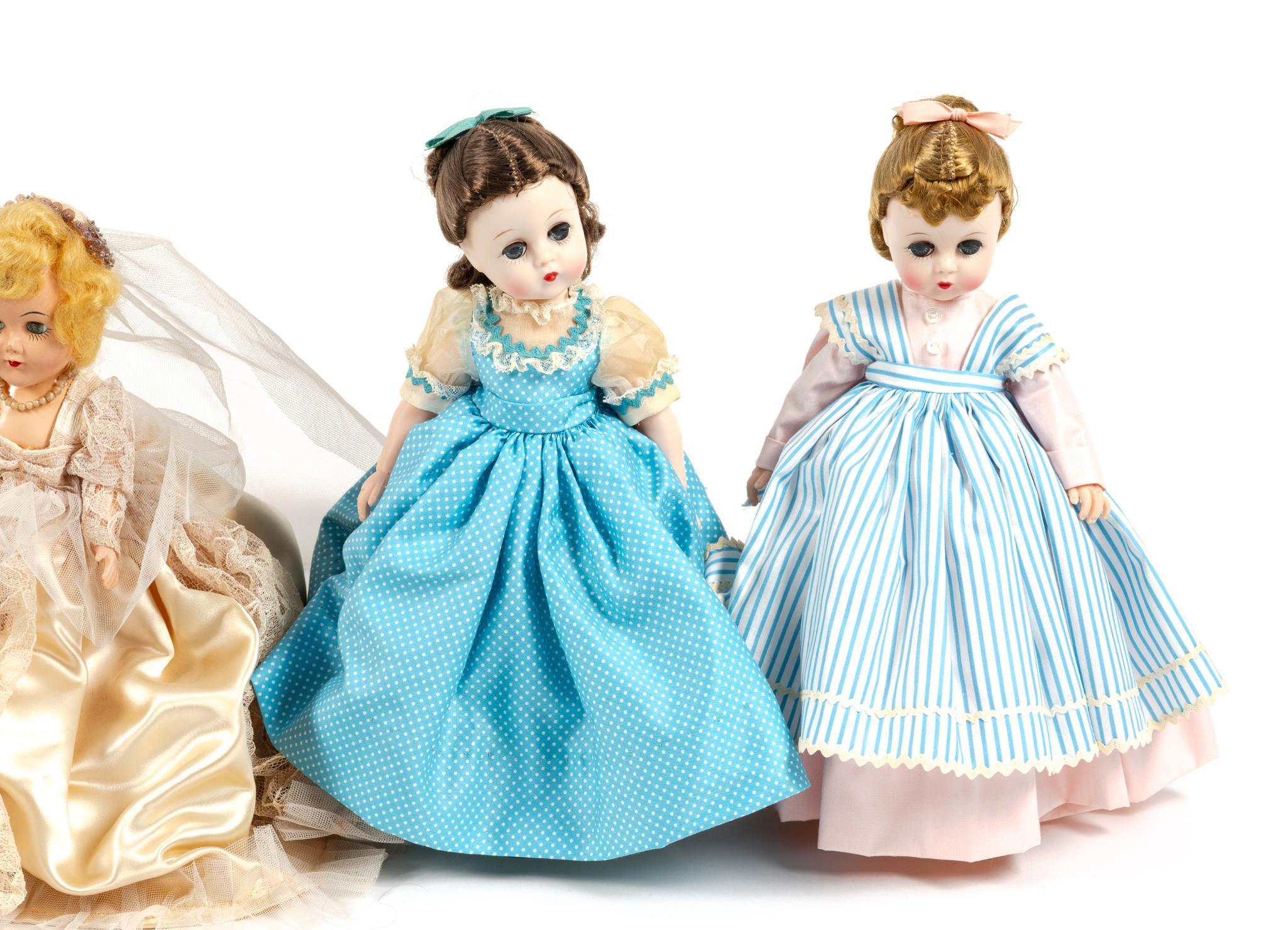 8 Madame Alexander Dolls Incl. Edith The Loney Doll with Book