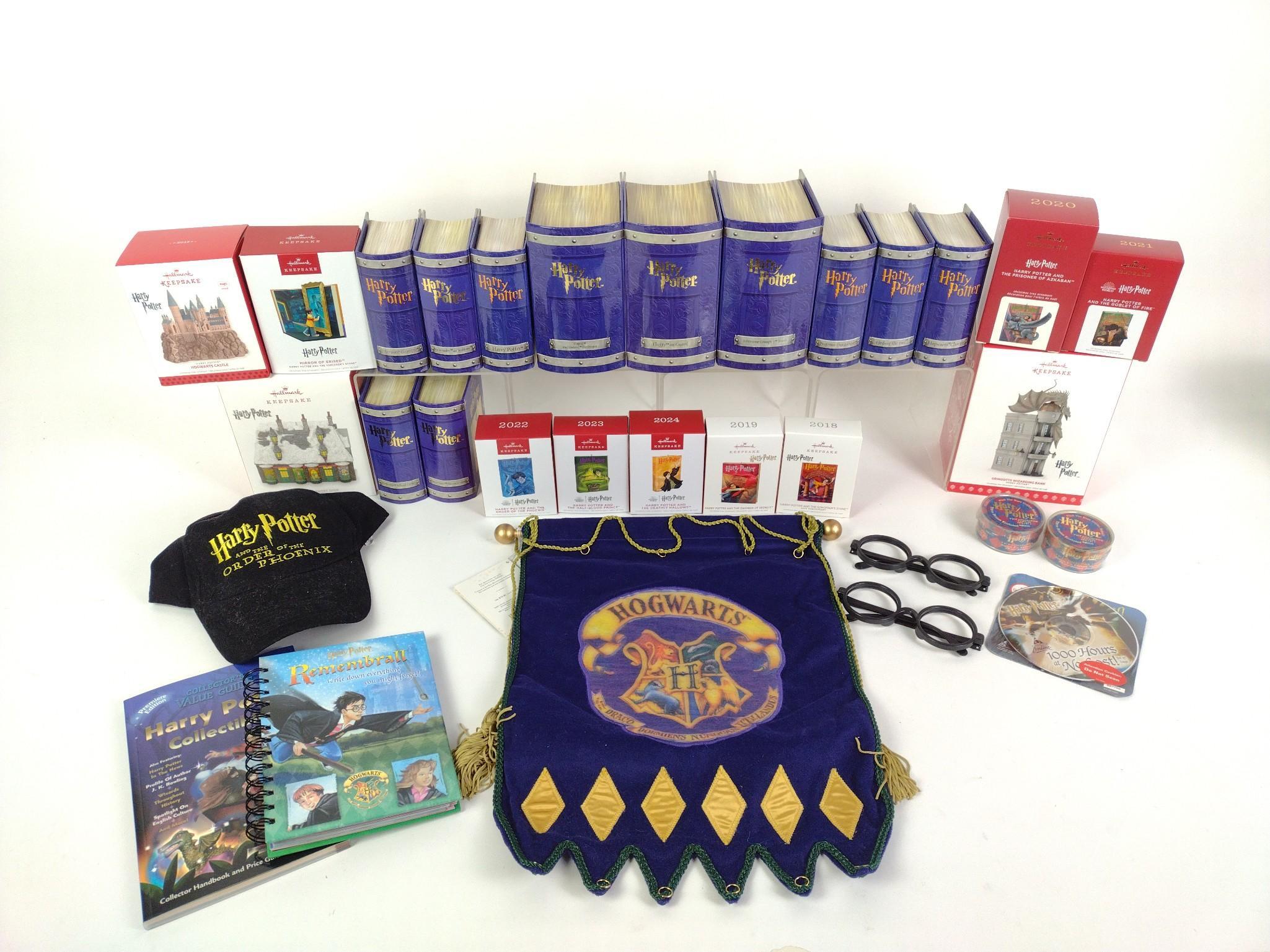 22 Pewter Harry Potter Hallmark Ornaments & Hat