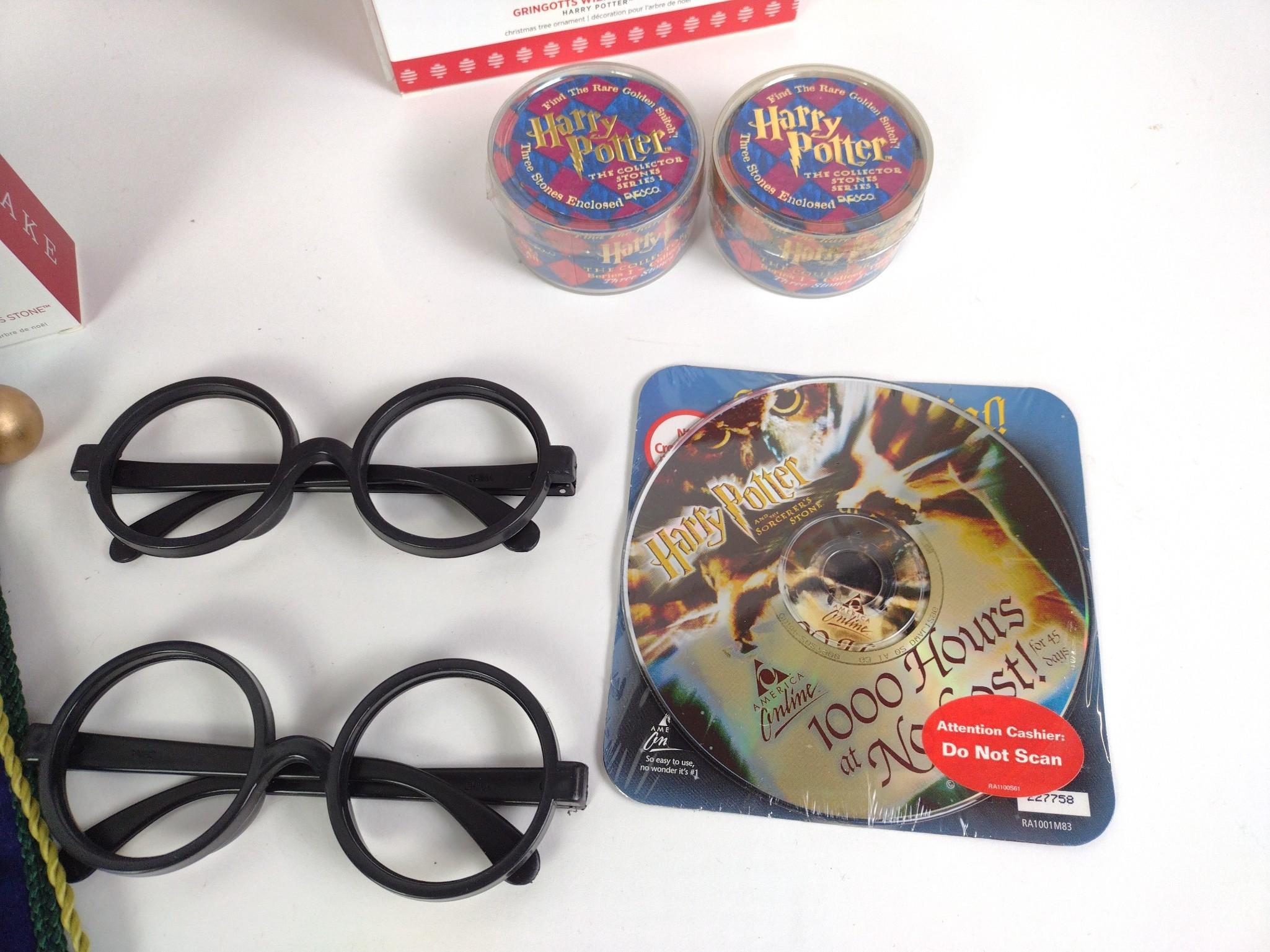 22 Pewter Harry Potter Hallmark Ornaments & Hat