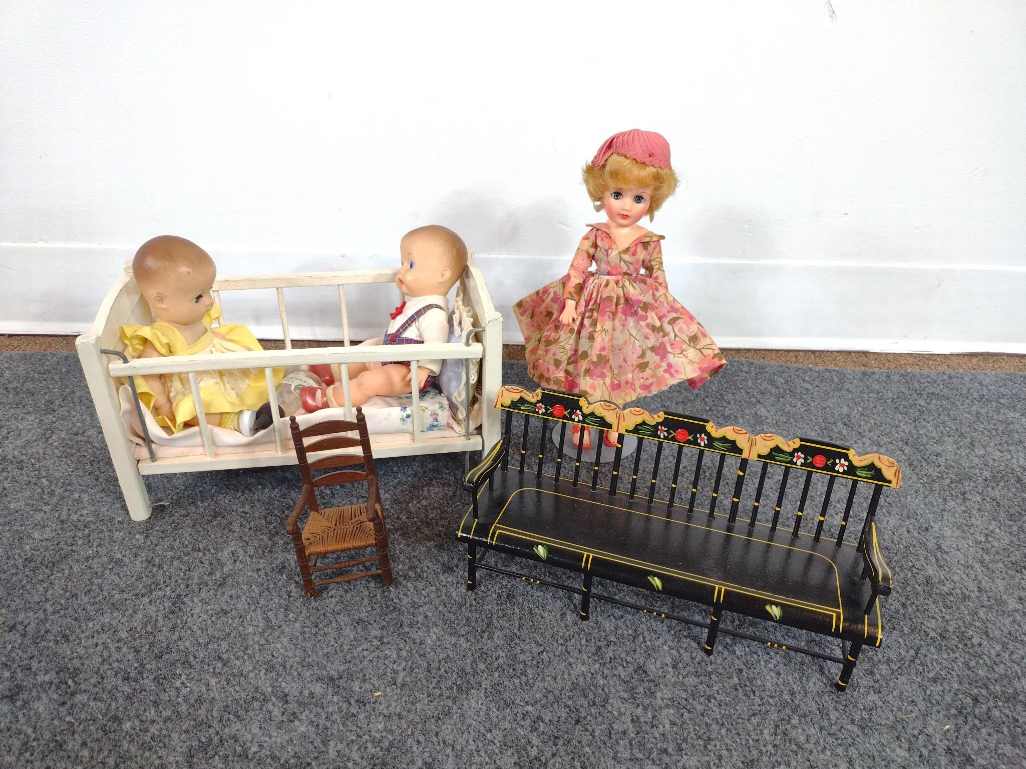 Vintage & Antique Dolls Incl. Vogue & Effanbee