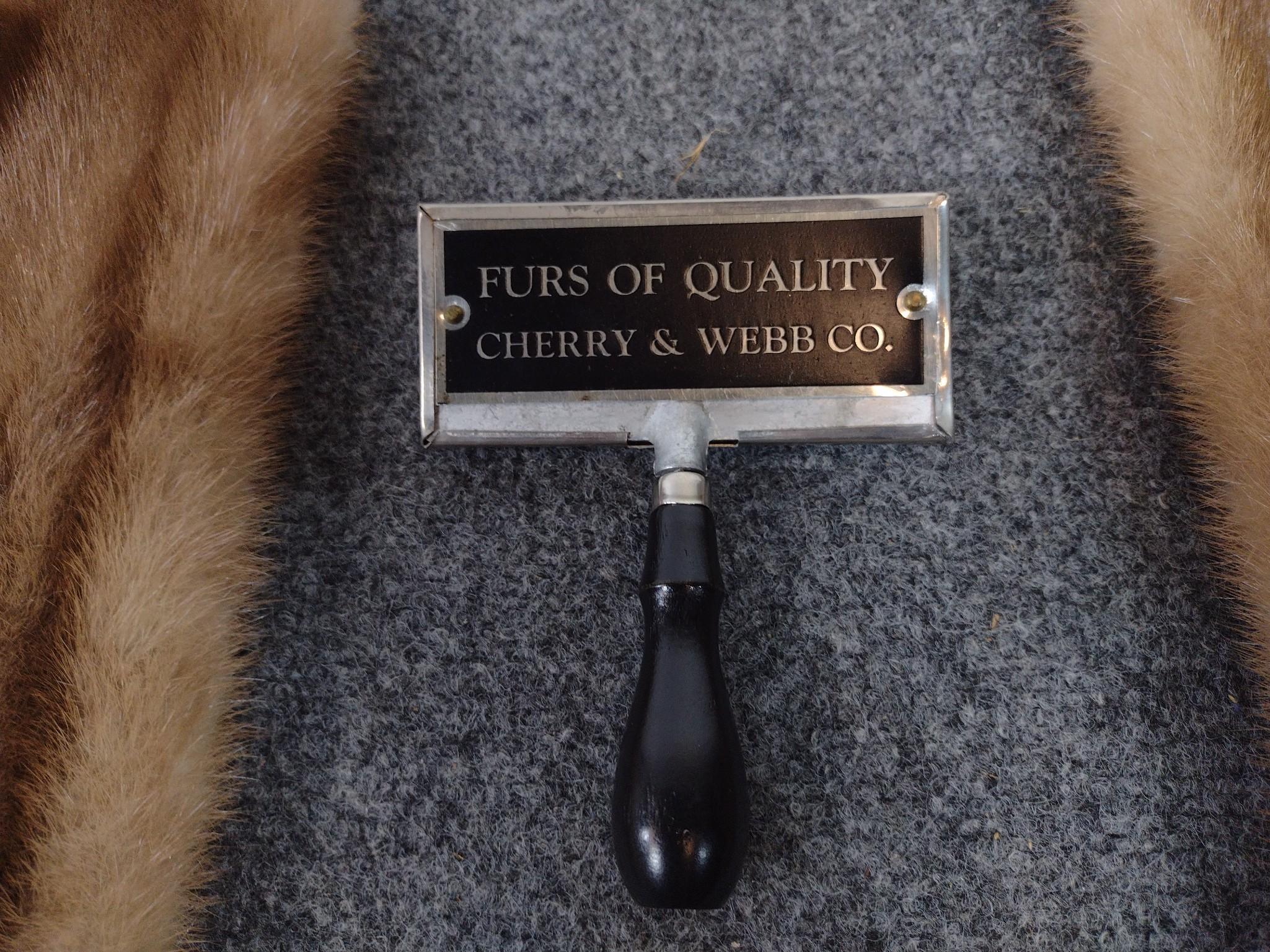 Mink Fur Stole & Furrier Brush