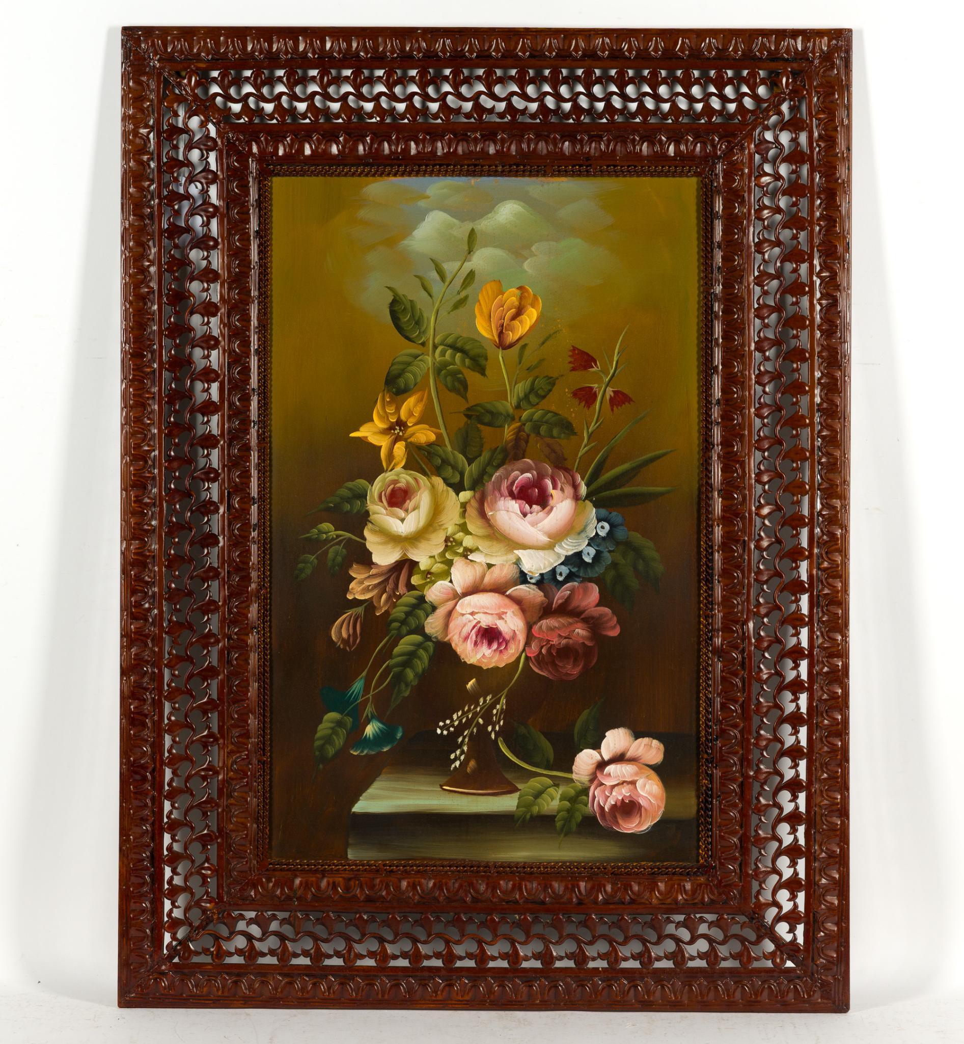 2 Floral Art Pieces