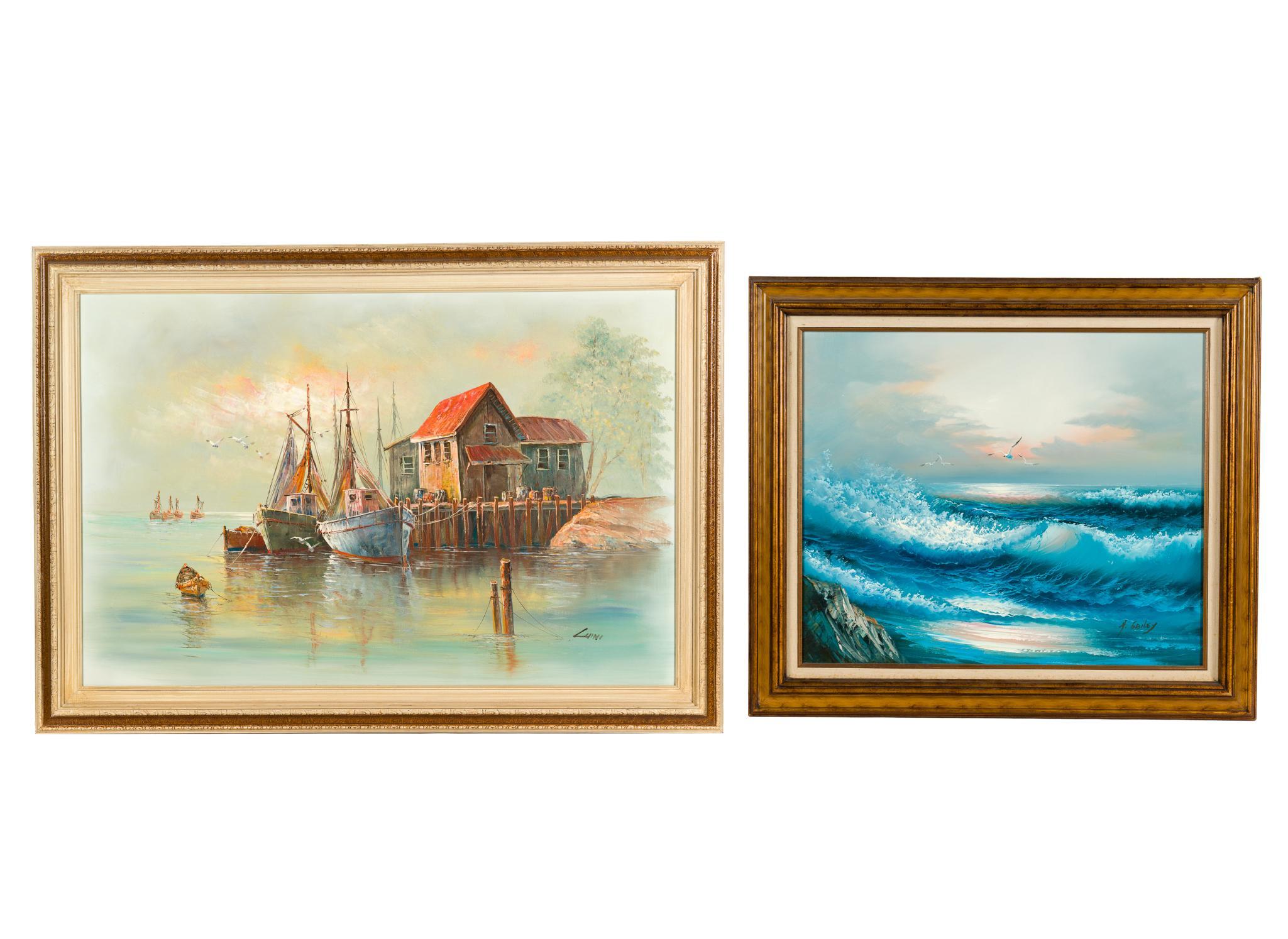 2 Maritime Oil Paintings