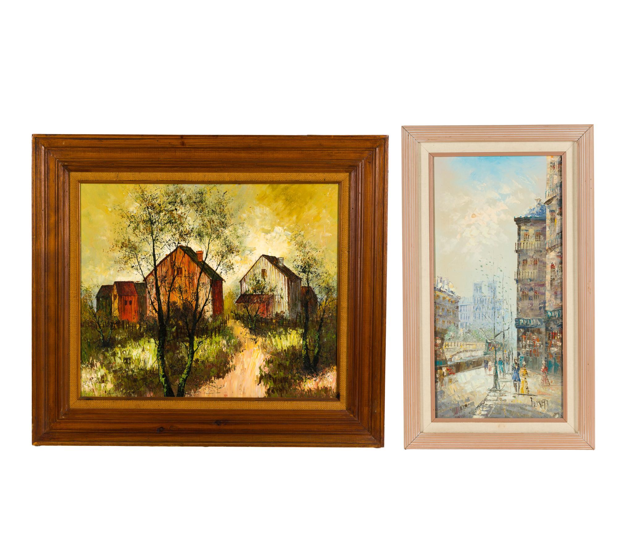 2 Framed Oil Paintings