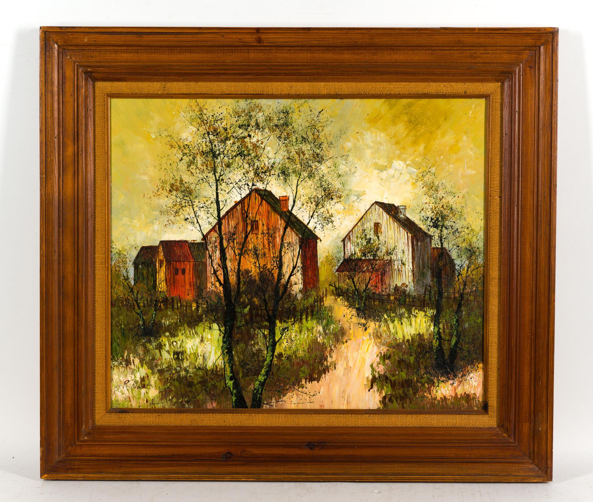 2 Framed Oil Paintings