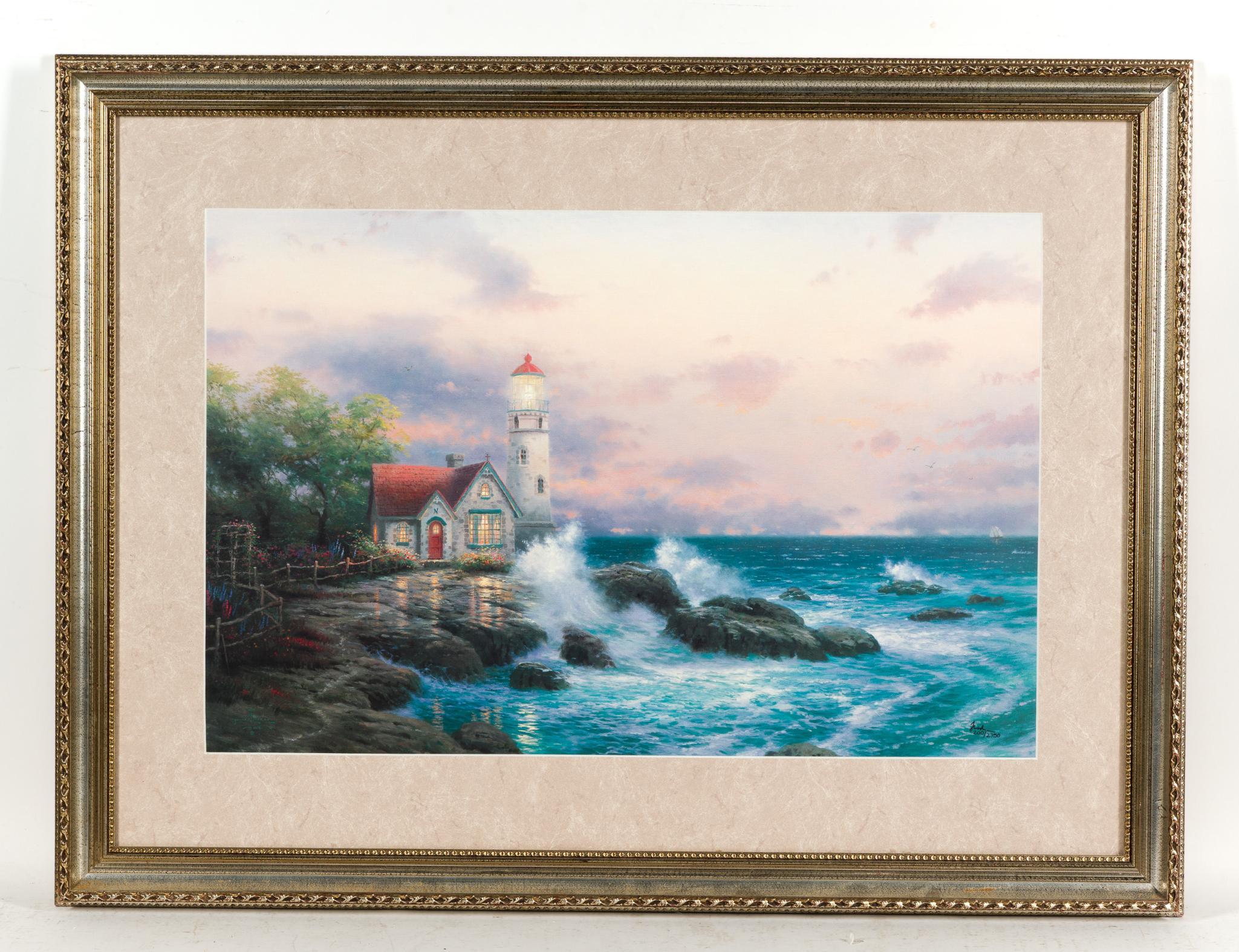 2 Framed Coastal Lighthouse Prints