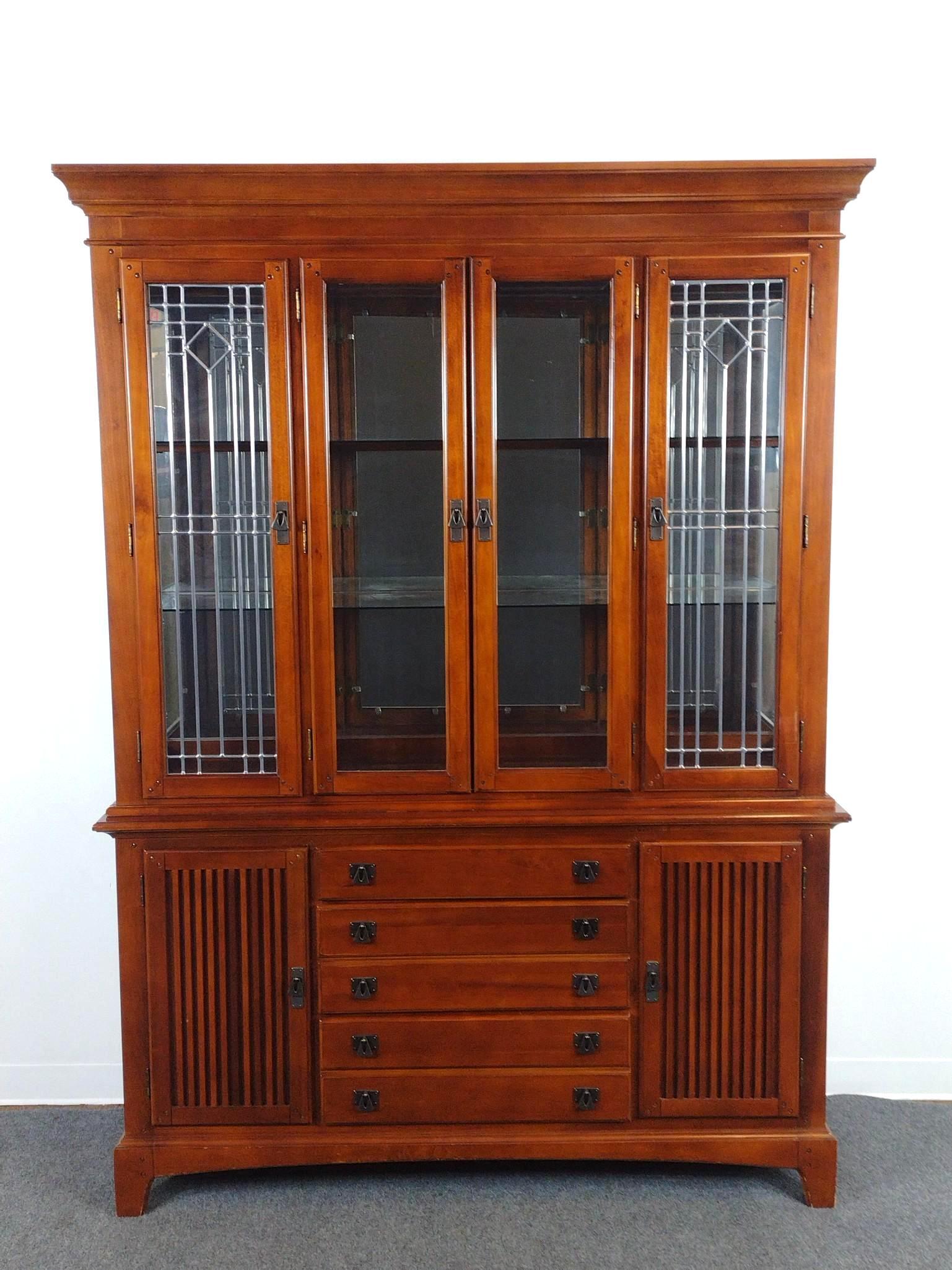 Arts and Crafts Style China Cabinet