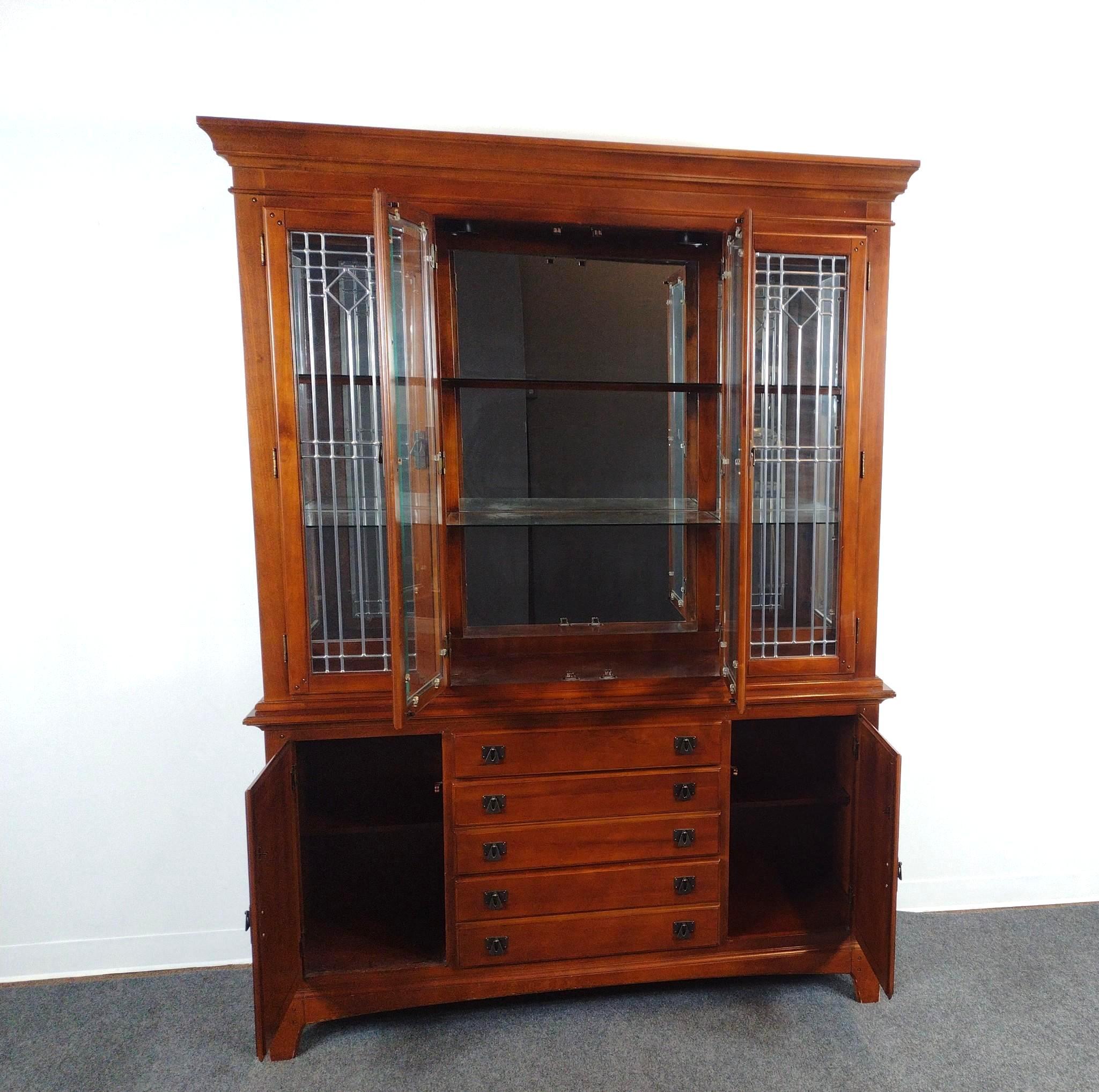 Arts and Crafts Style China Cabinet