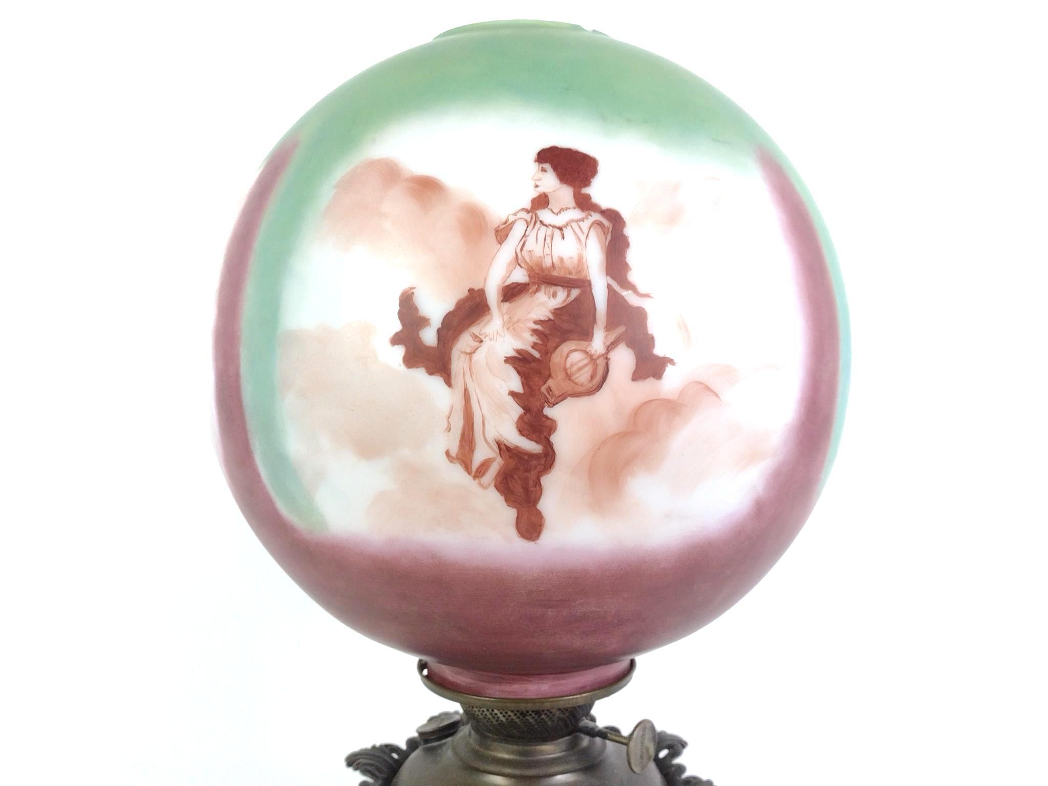 Victorian Gone with the Wind Parlor Lamp