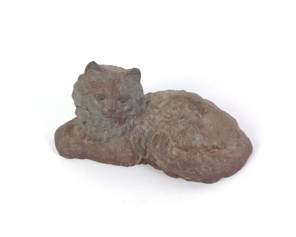Hubley Persian Cat Door Stop & Cast Iron Bird Cage