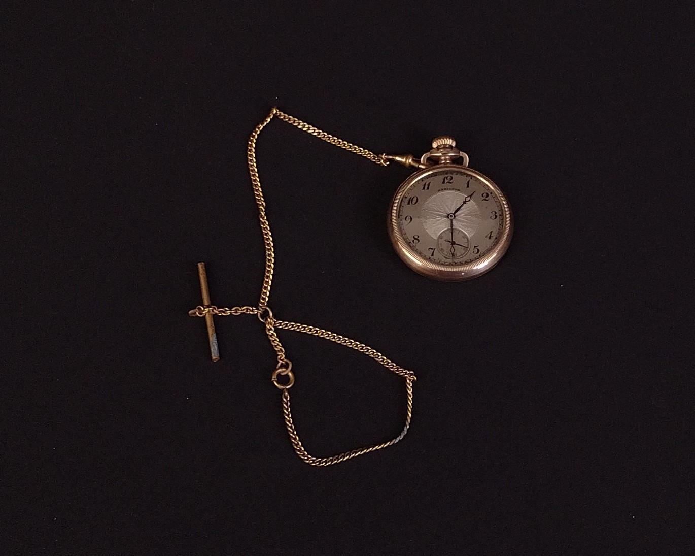 Antique Gold-Filled Hamilton Pocket Watch & Pocket Knife