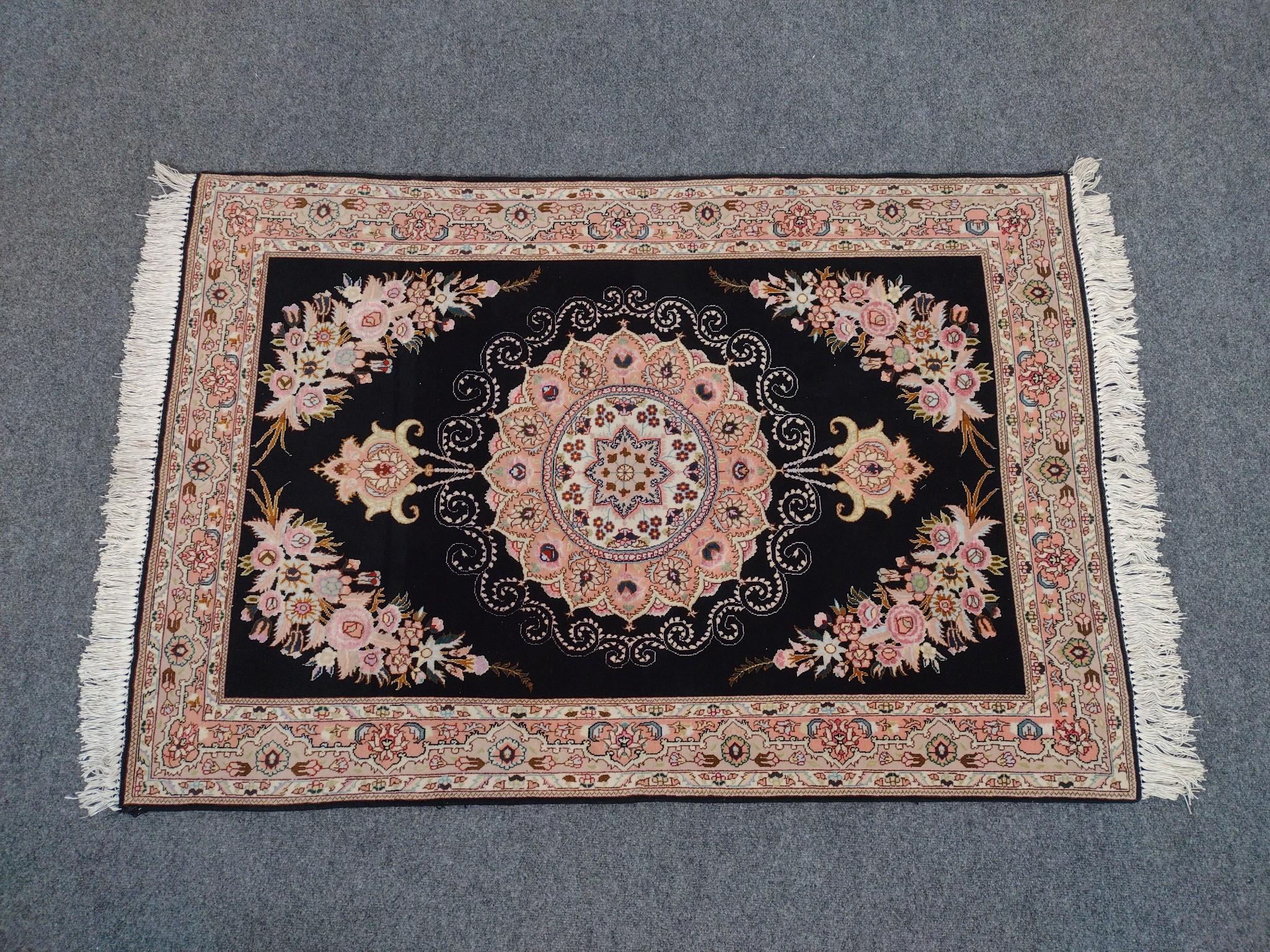 Persian Tabriz Throw Rug