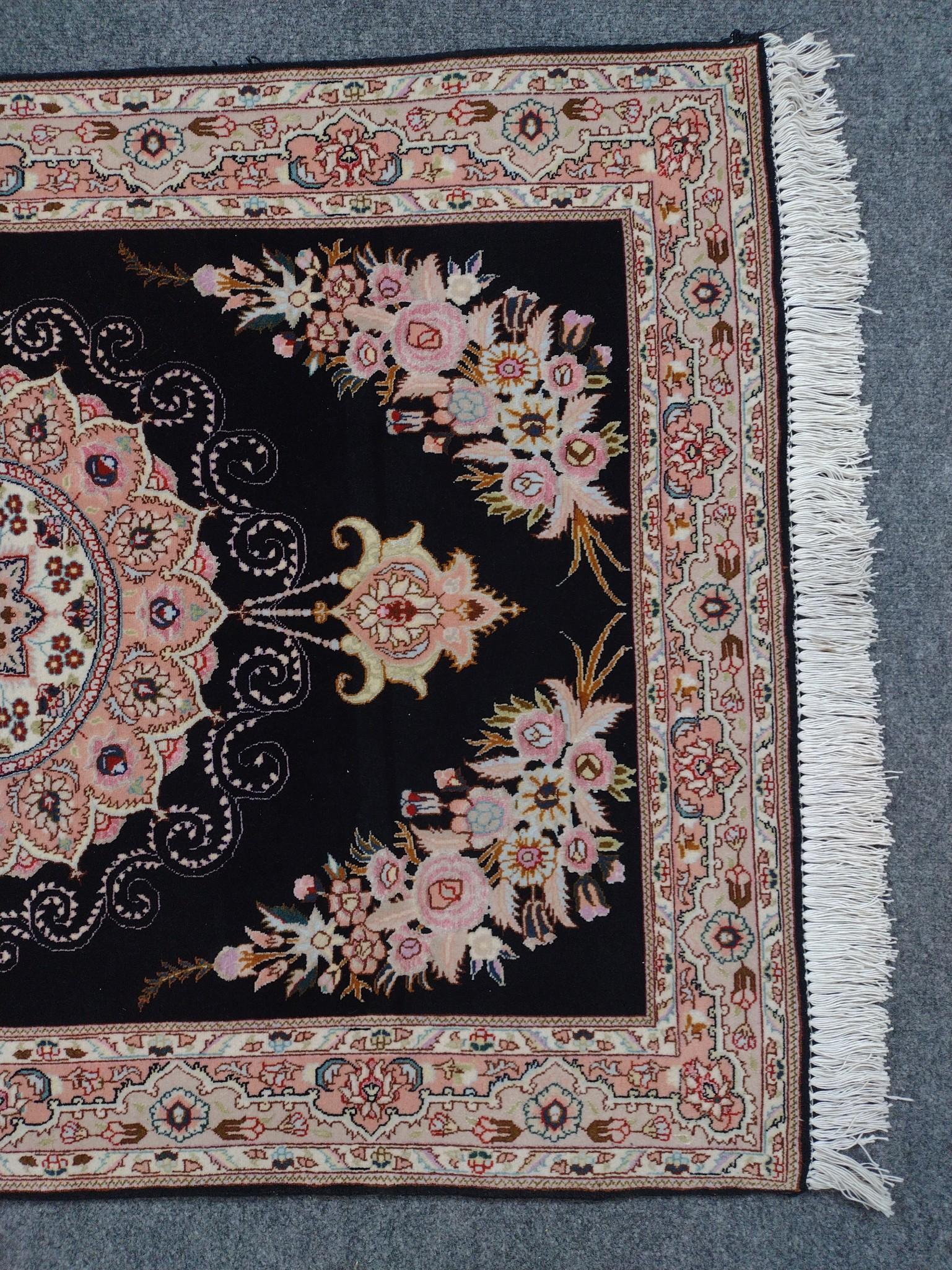 Persian Tabriz Throw Rug