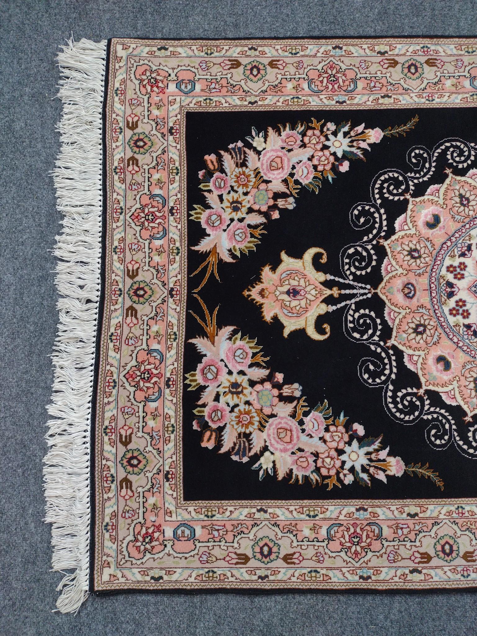 Persian Tabriz Throw Rug