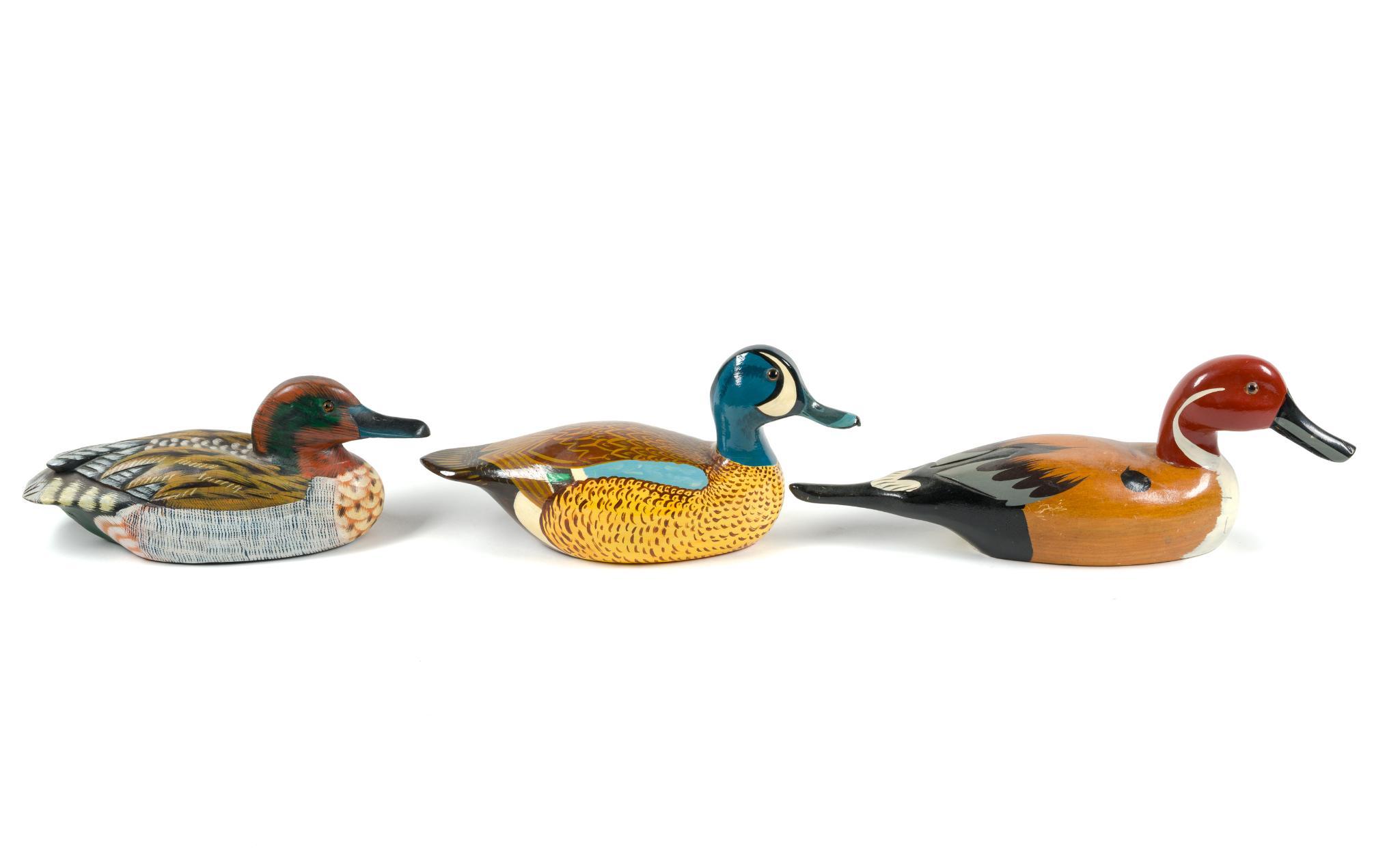 14 Wooden Duck Decoys