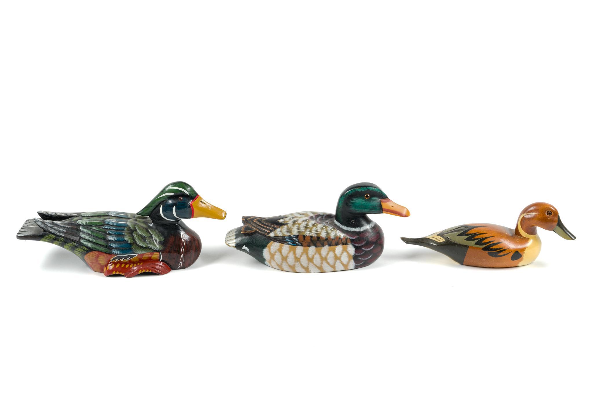 14 Wooden Duck Decoys
