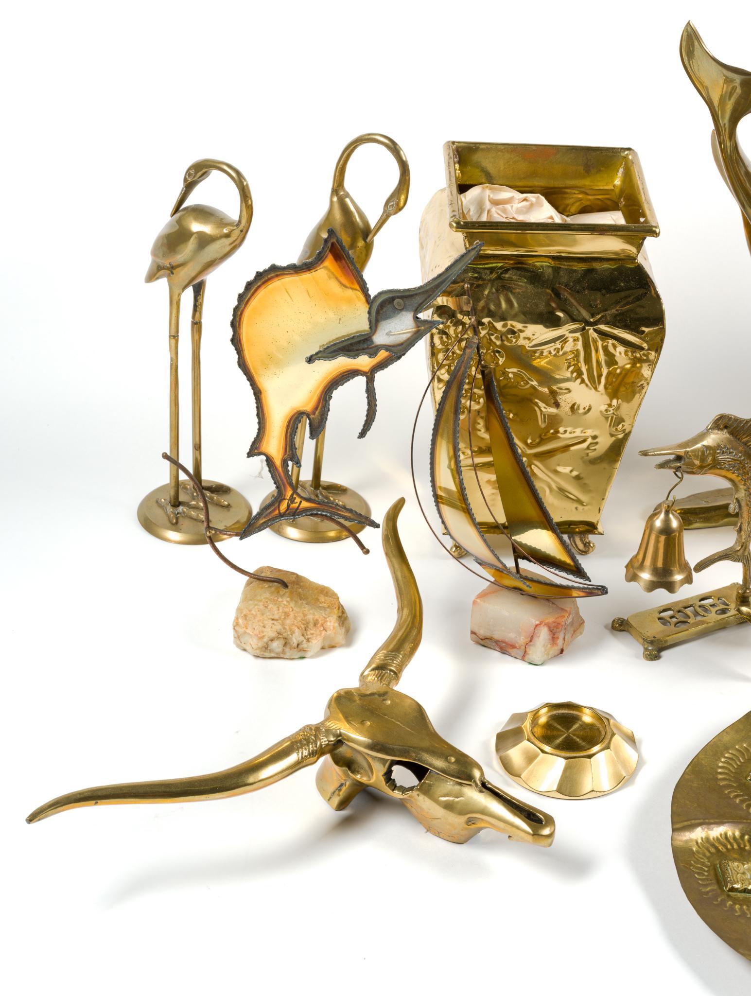 23 Brass Animal Statues & Decor