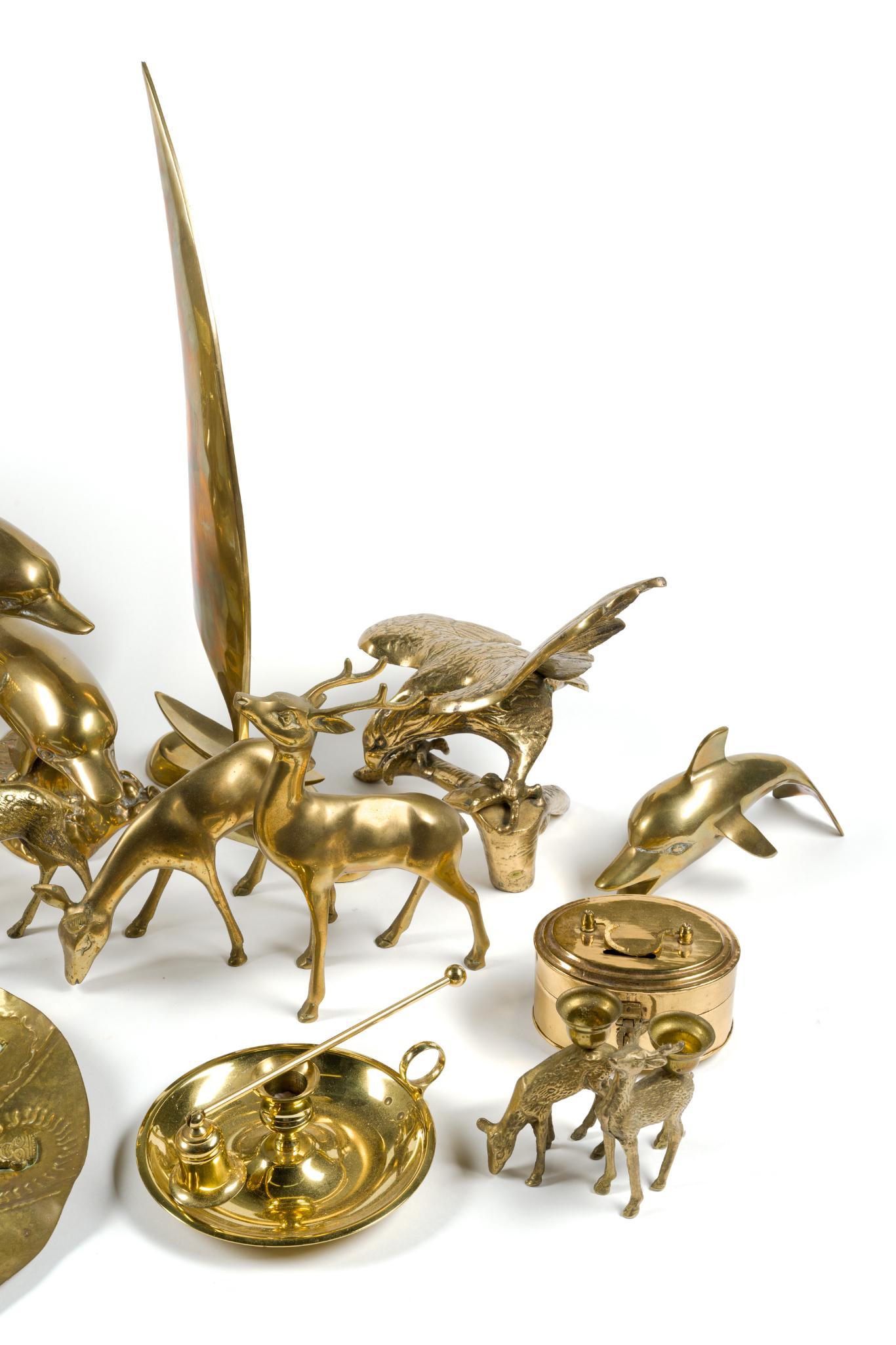 23 Brass Animal Statues & Decor