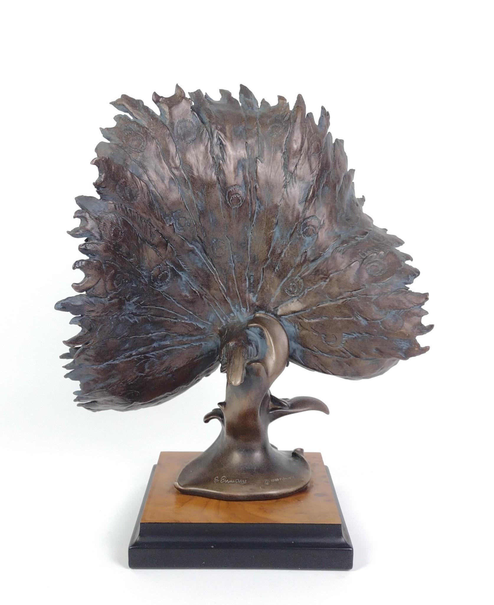 1989 G. Armani Florence Peacock Sculpture
