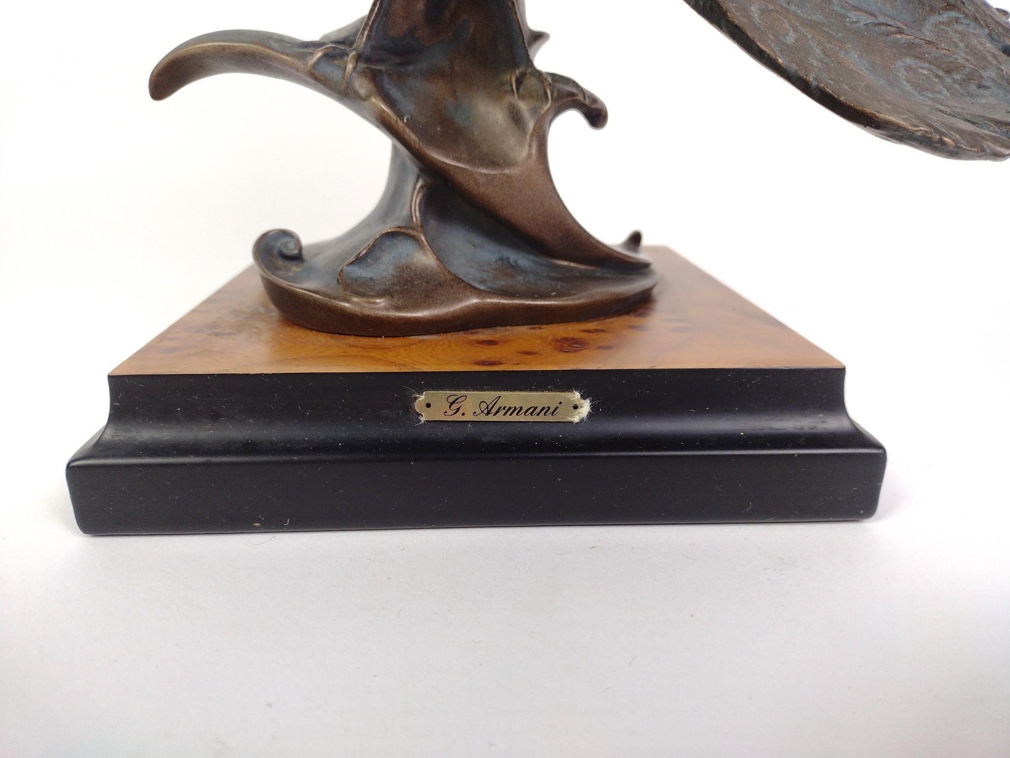 1989 G. Armani Florence Peacock Sculpture