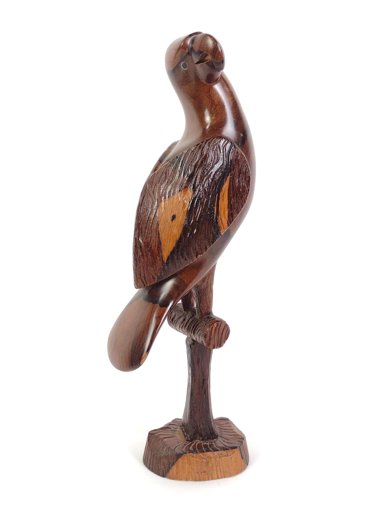 2 Unsigned Bird Statues & David Brown Native American Chief