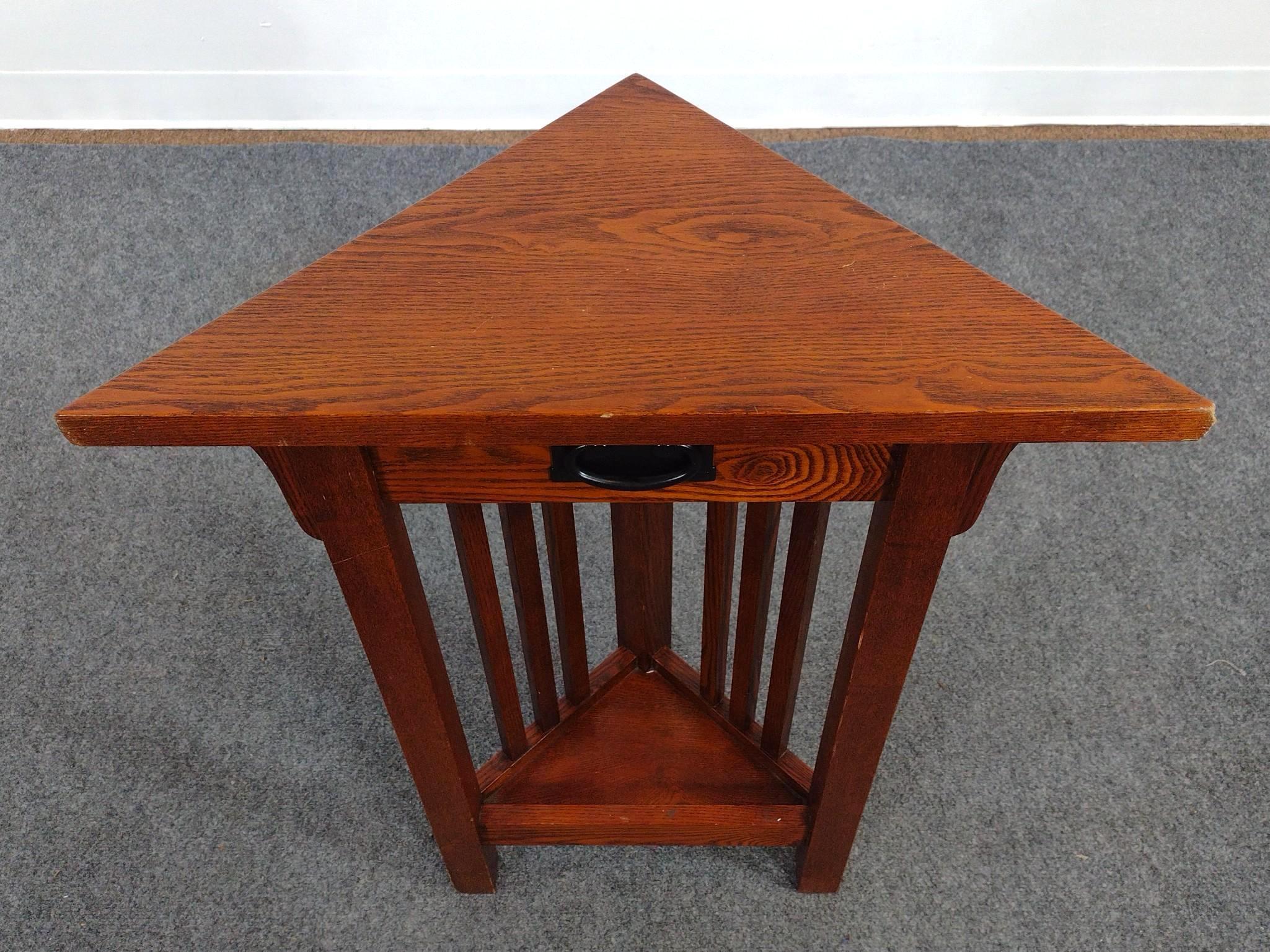 Arts and Crafts Mission Style Corner Stand