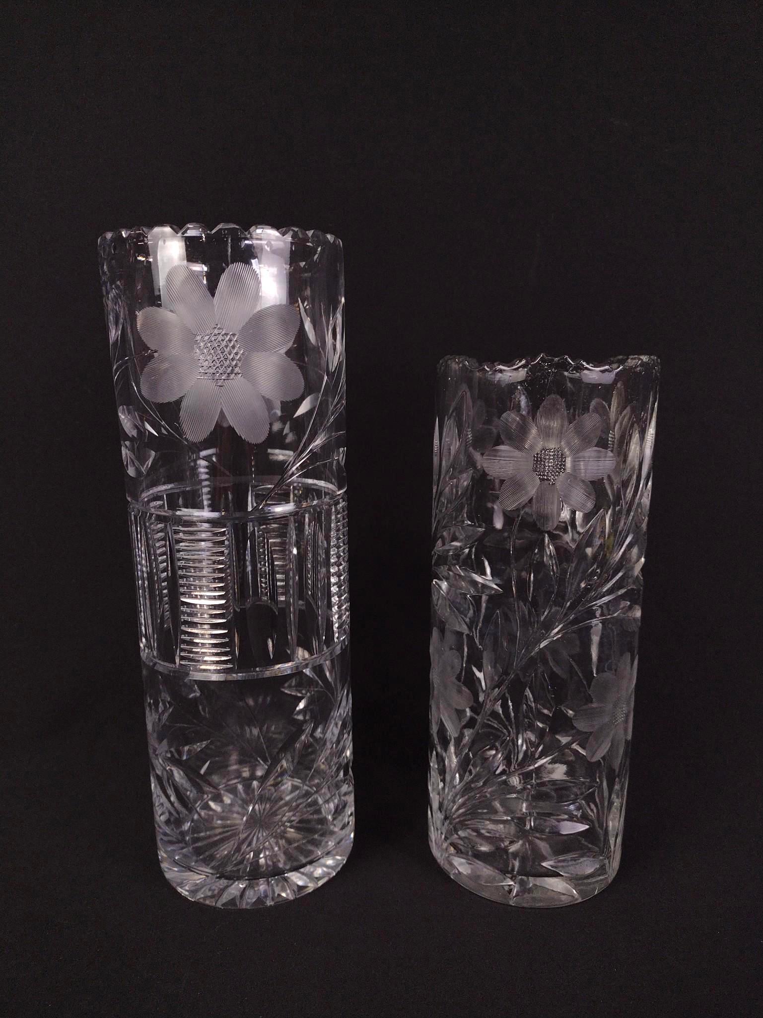 Cut Glass Drinkware & Vases