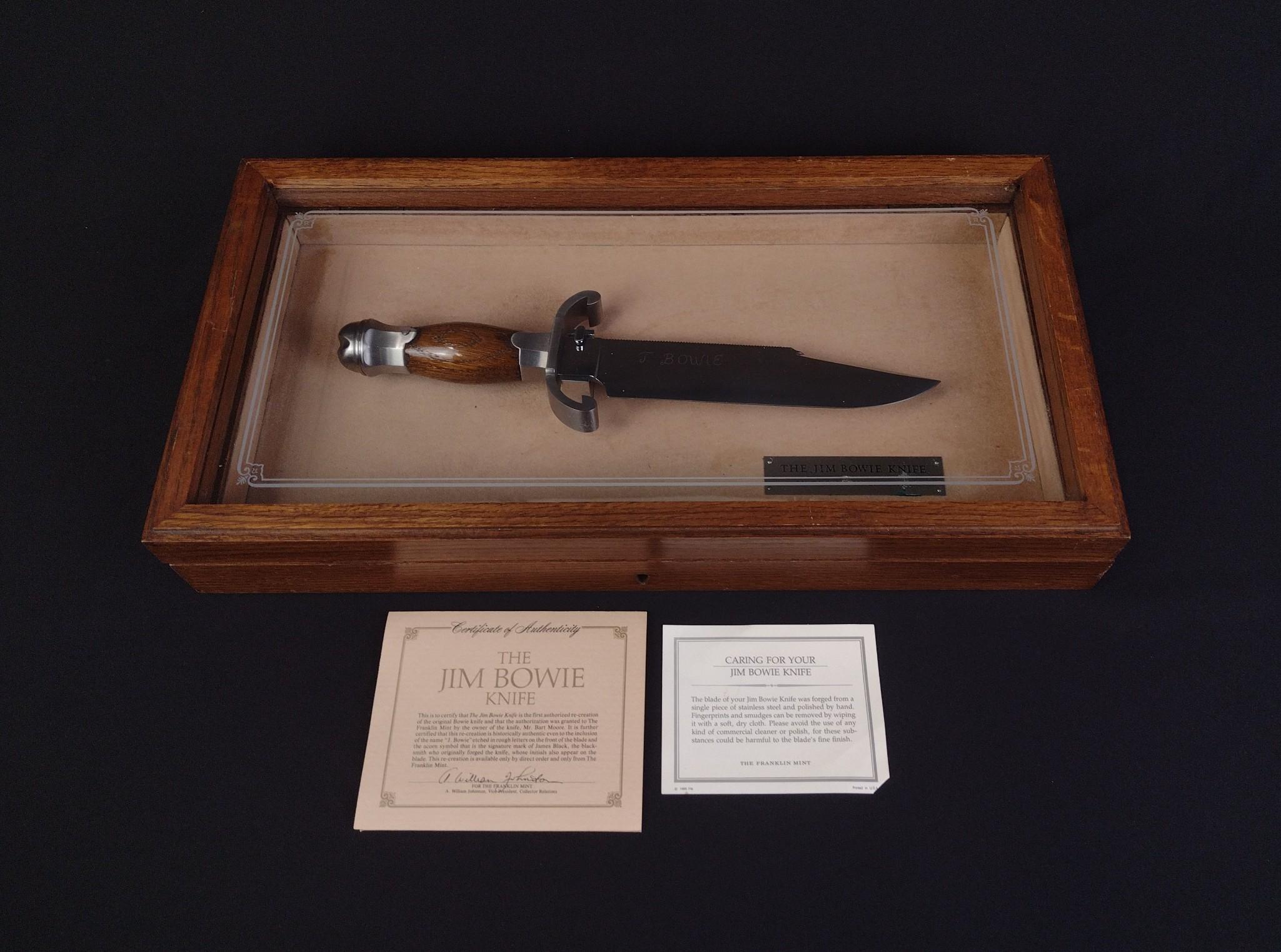 Franklin Mint Reproduction Jim Bowie Knife