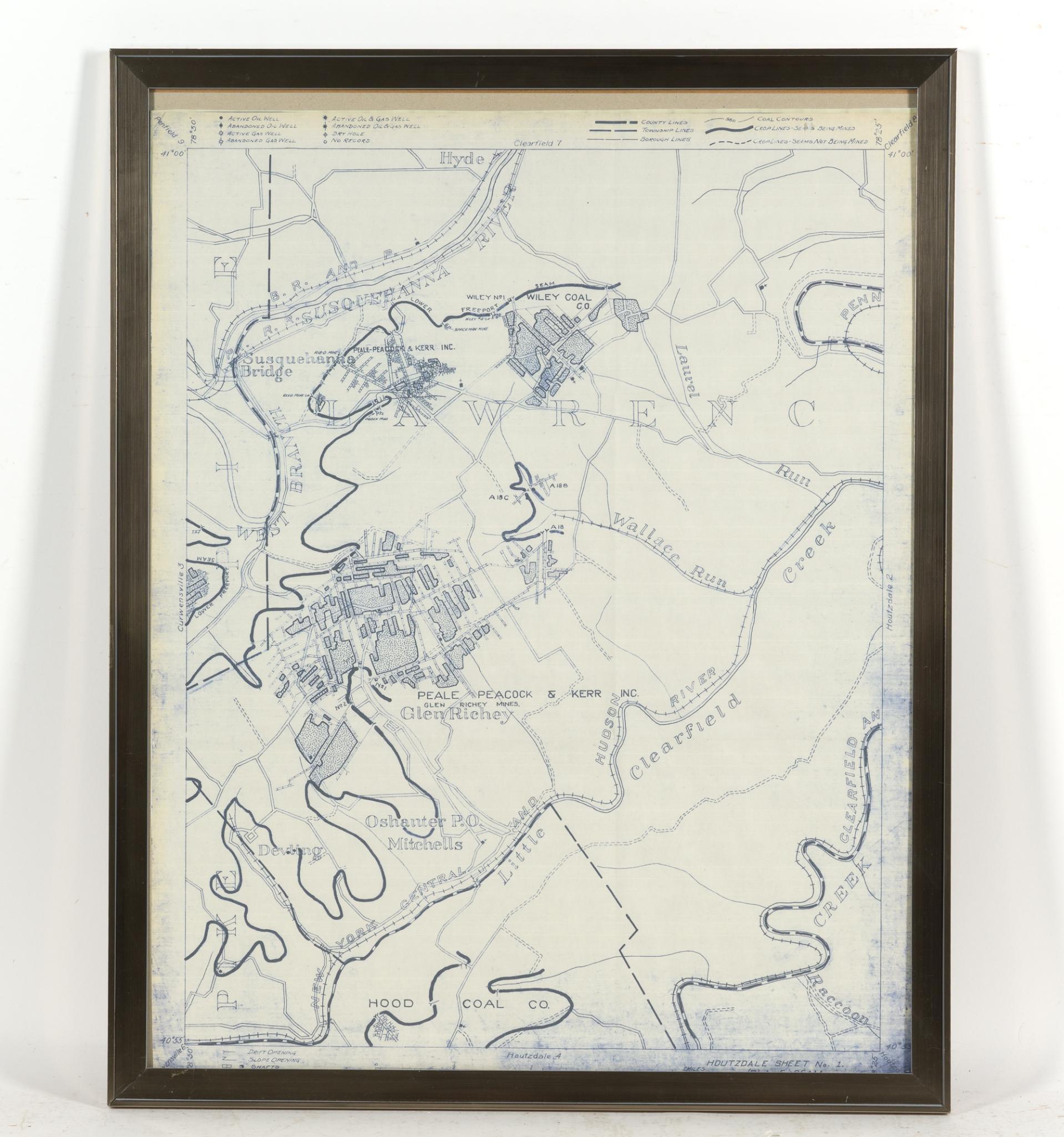 Glen Richey Blueprint Mining Survey Map