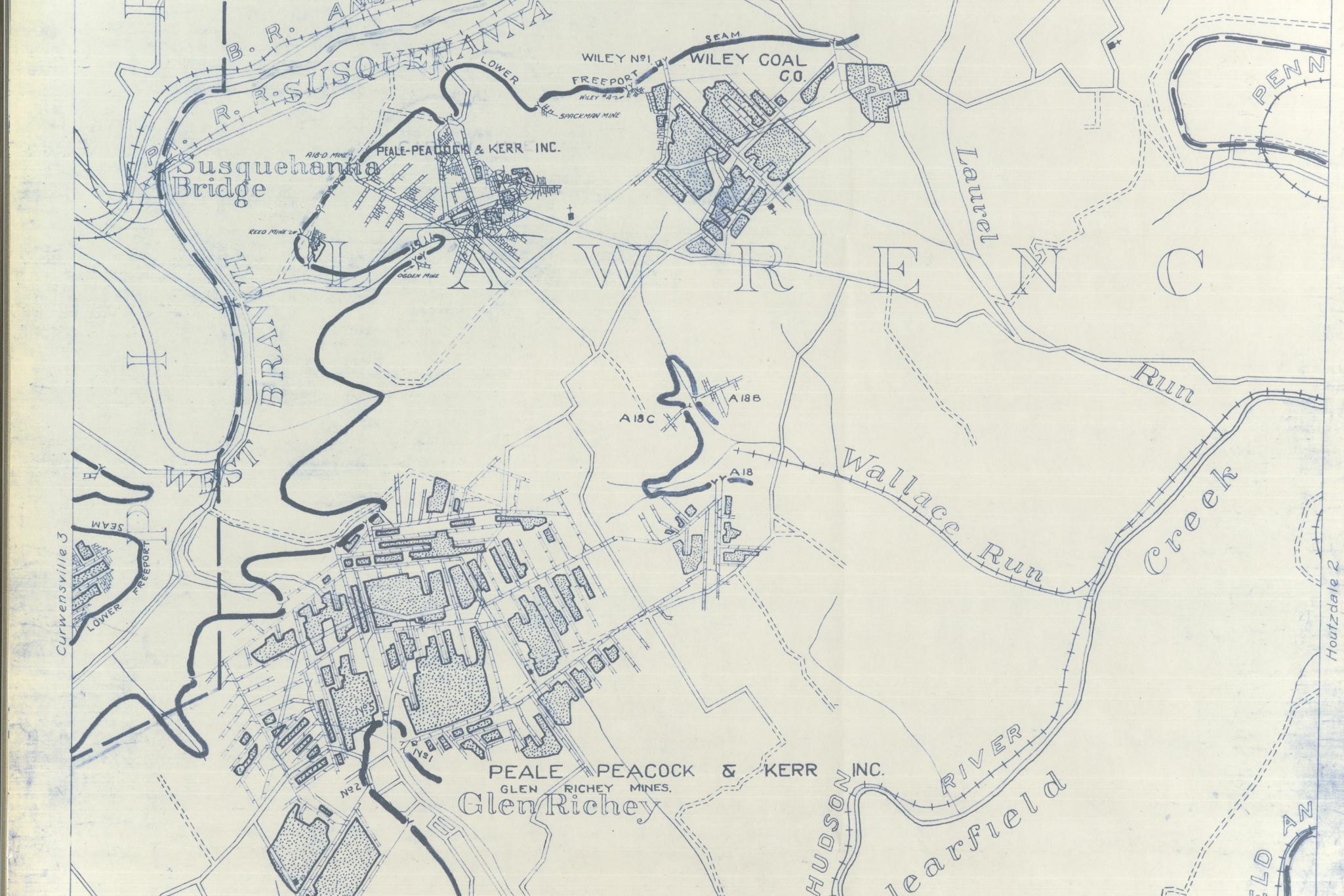 Glen Richey Blueprint Mining Survey Map