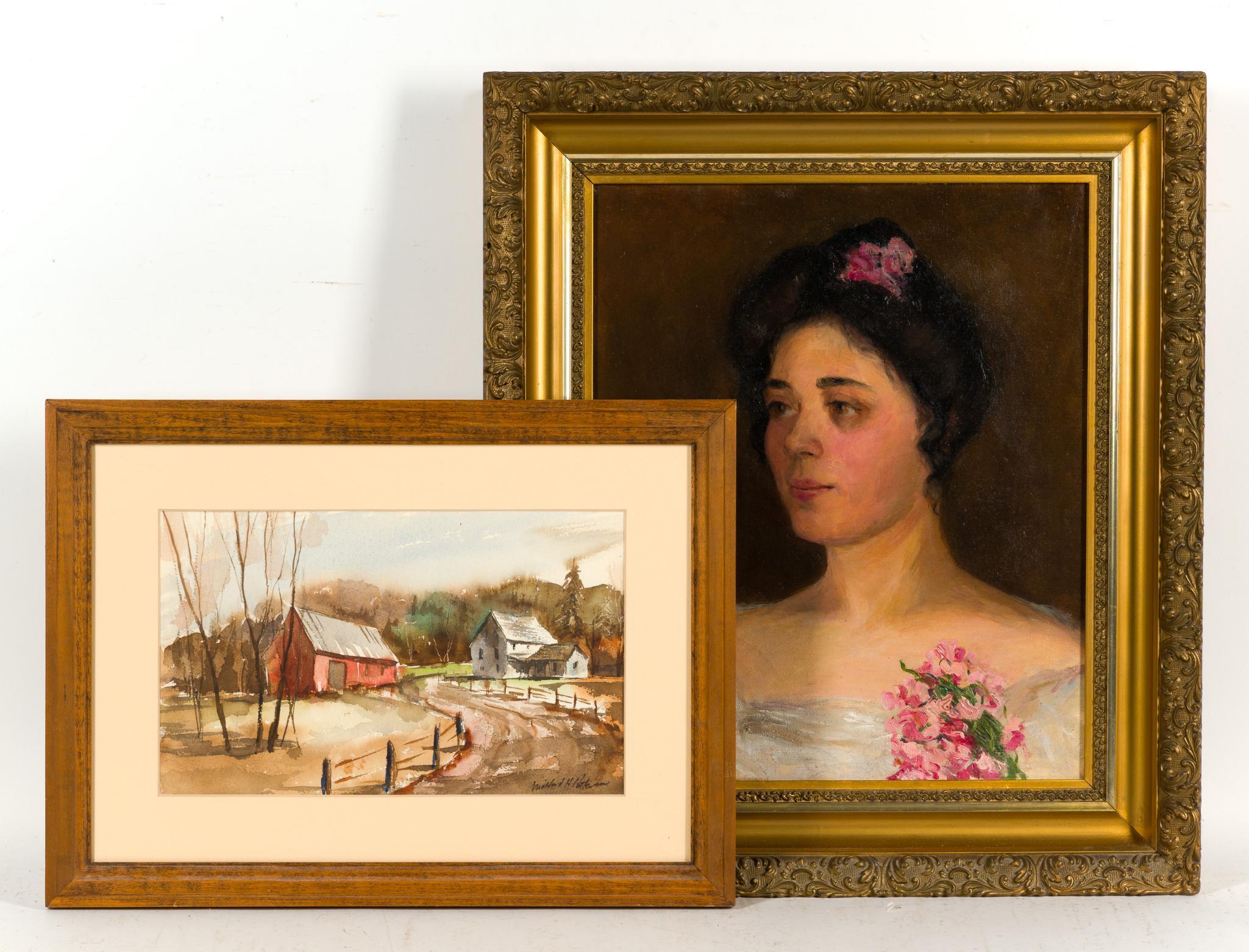 2 Paintings Incl. Patterson Watercolor