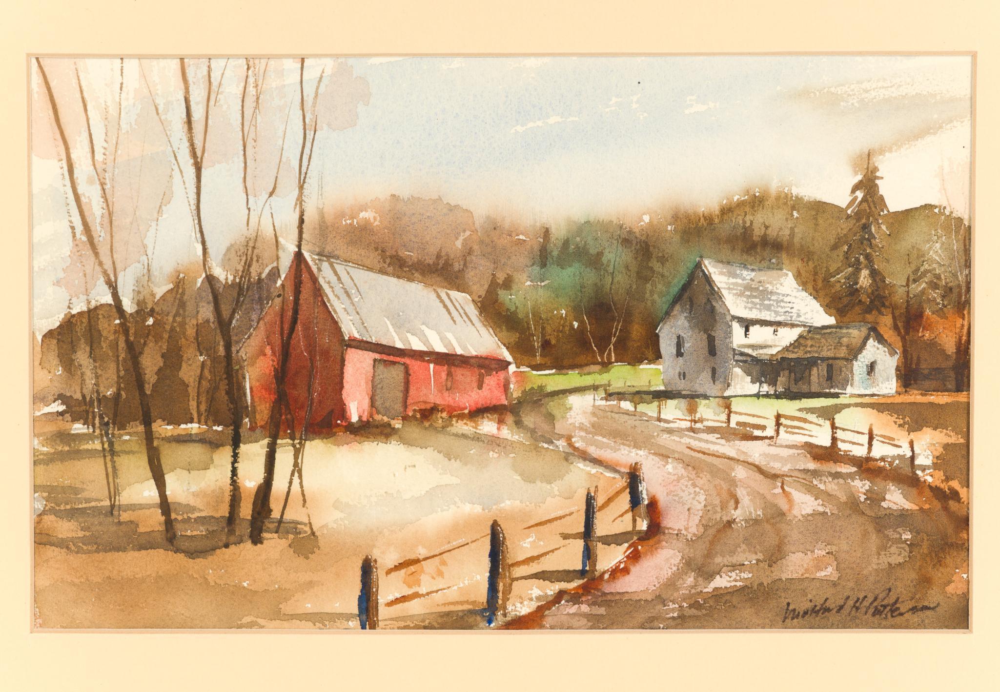 2 Paintings Incl. Patterson Watercolor