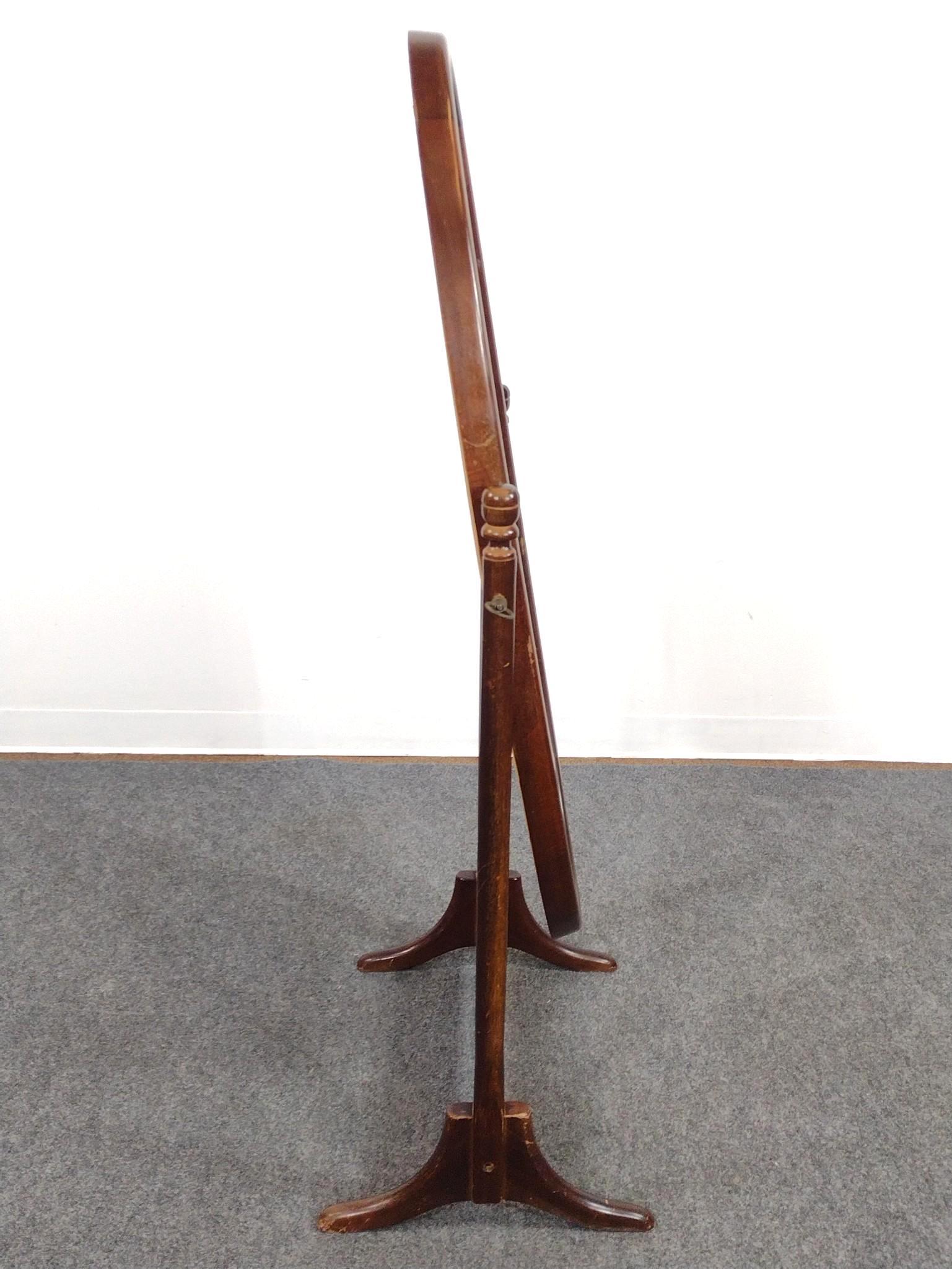 Cheval Dressing Mirror and Windsor Style Side Chair