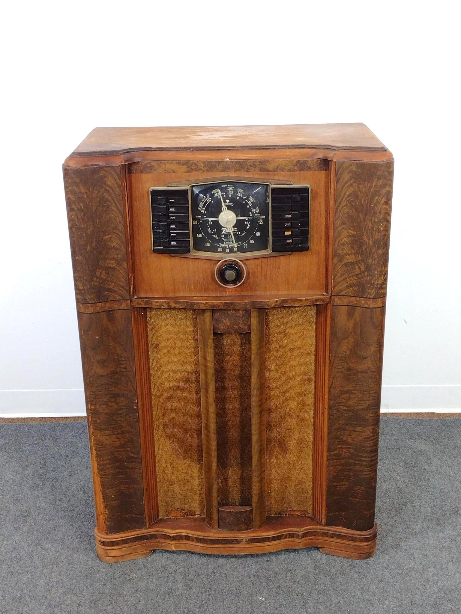 Zenith Floor Model Console Radio