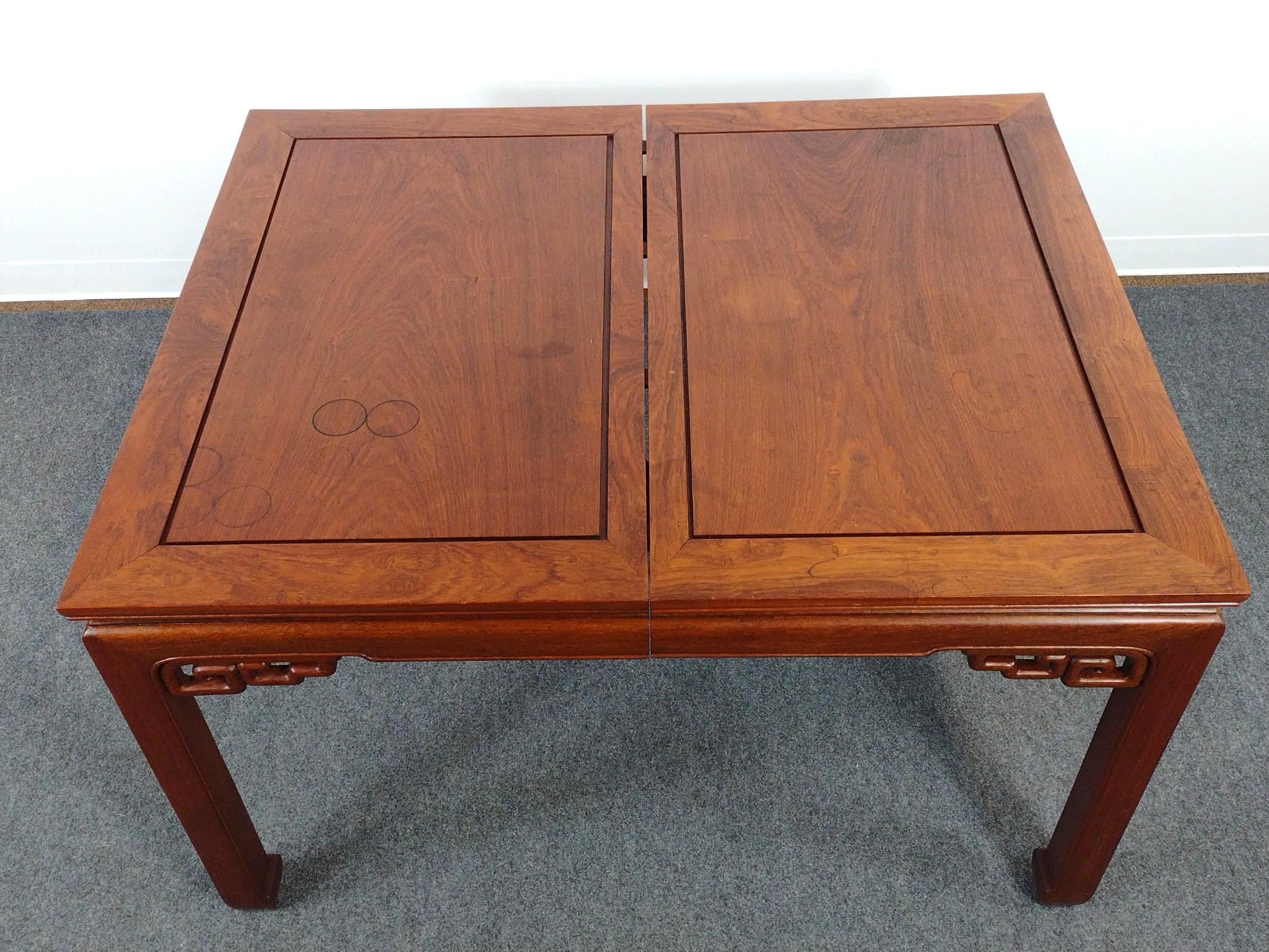 Chinese Rosewood Dining Table Set